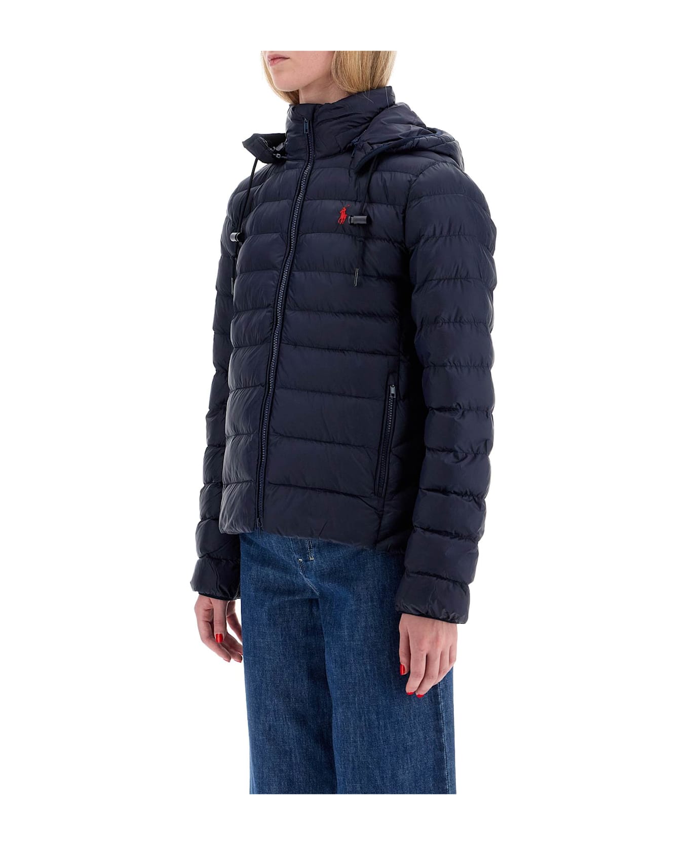Ralph Lauren Foldable Down Jacket With Embroidered Pony - RL NAVY (Blue)
