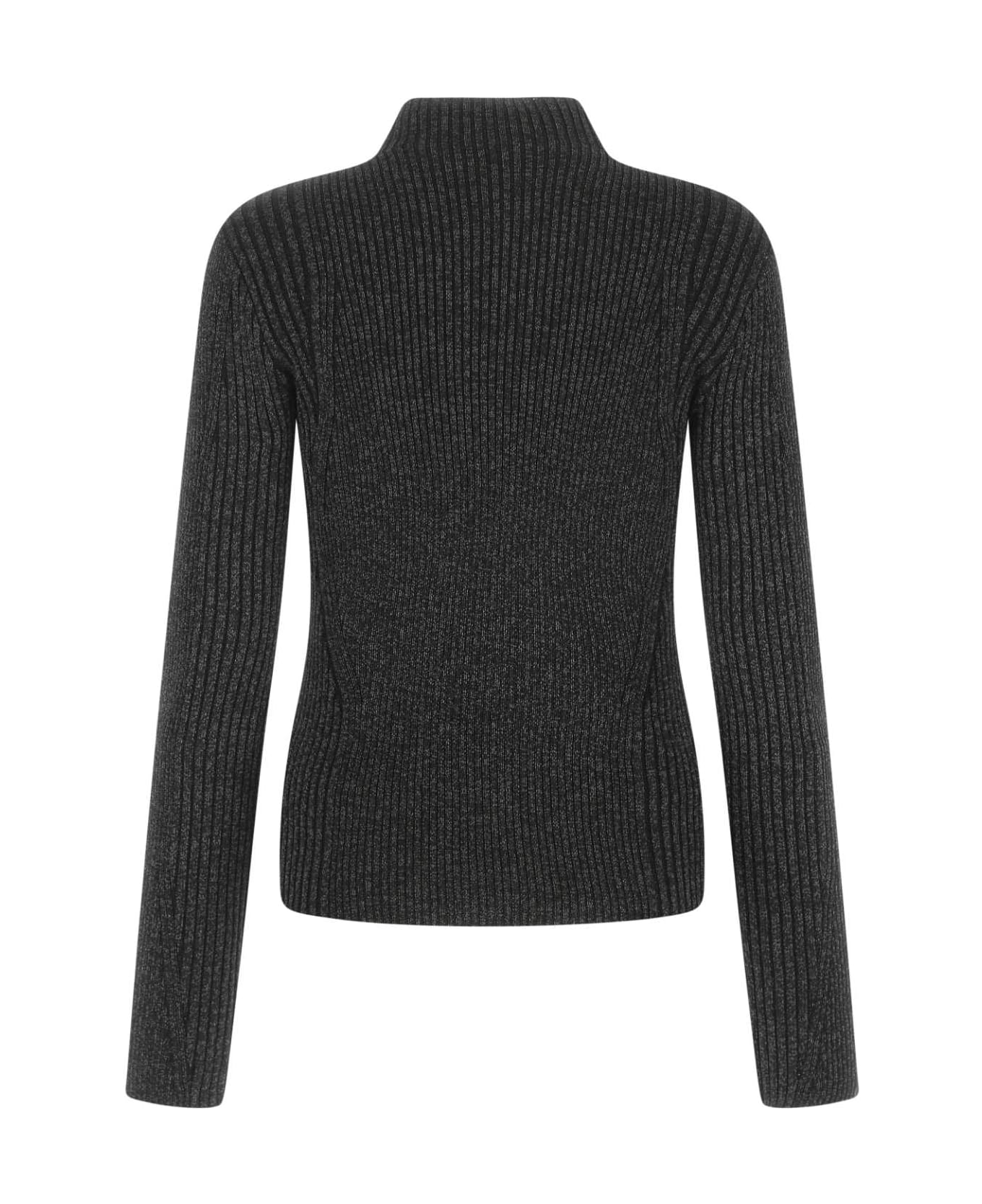 Dion Lee Melange Black Polyester Blend Sweater - BLACK ニットウェア