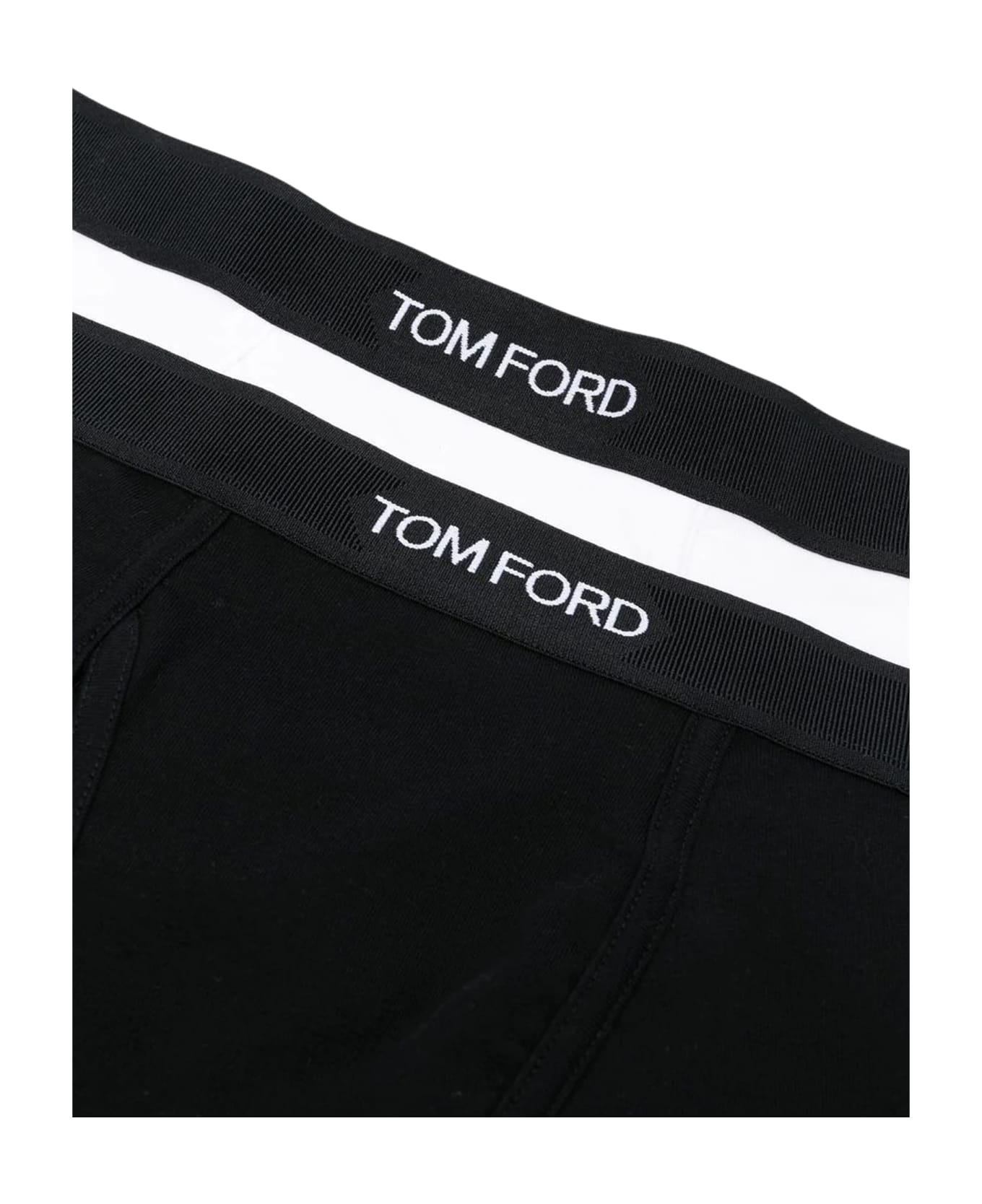 Tom Ford Bi-pack Cotton Stretch Jersey Brief - Black White