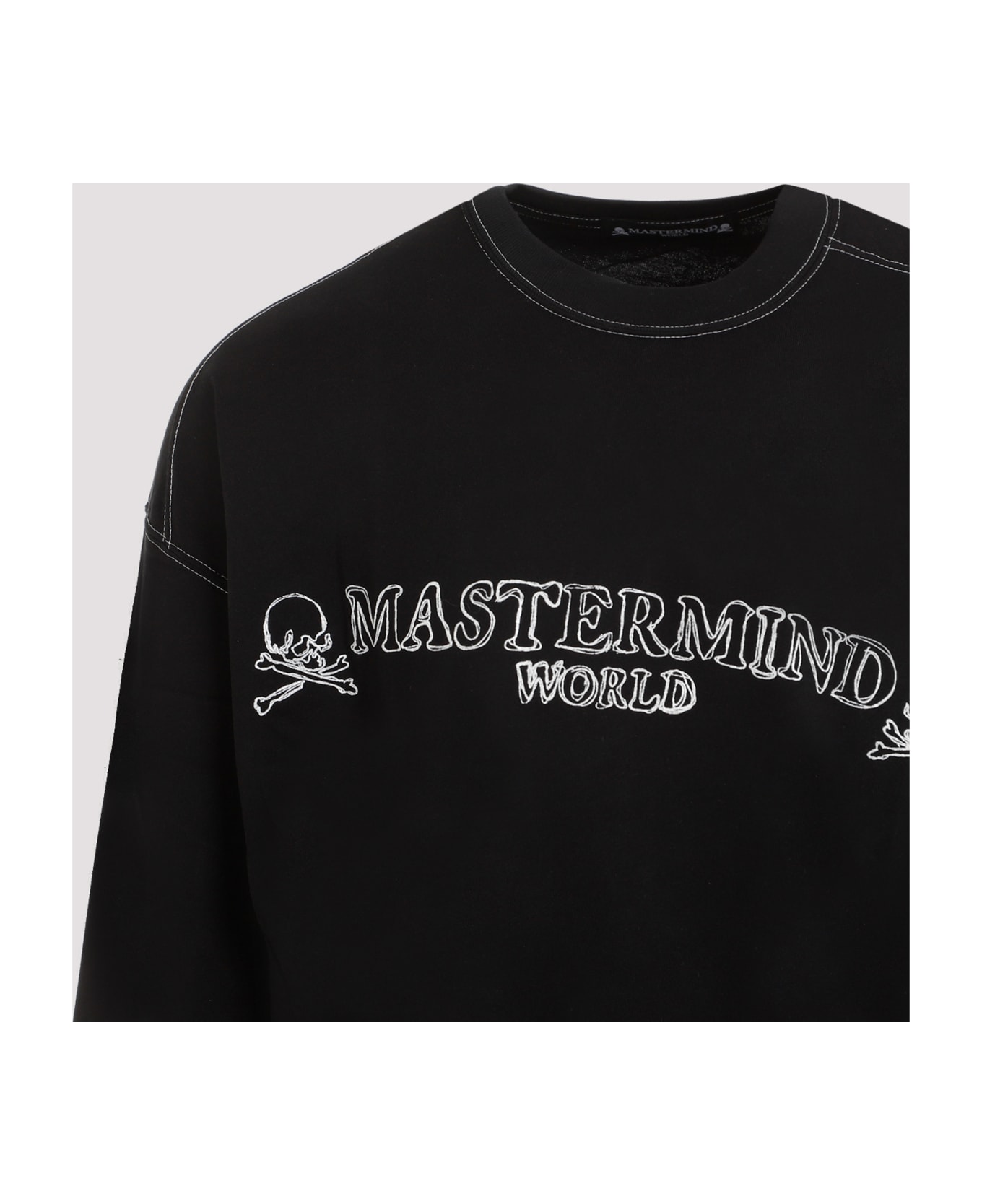 MASTERMIND WORLD Handwriting Ls T-shirt - Black