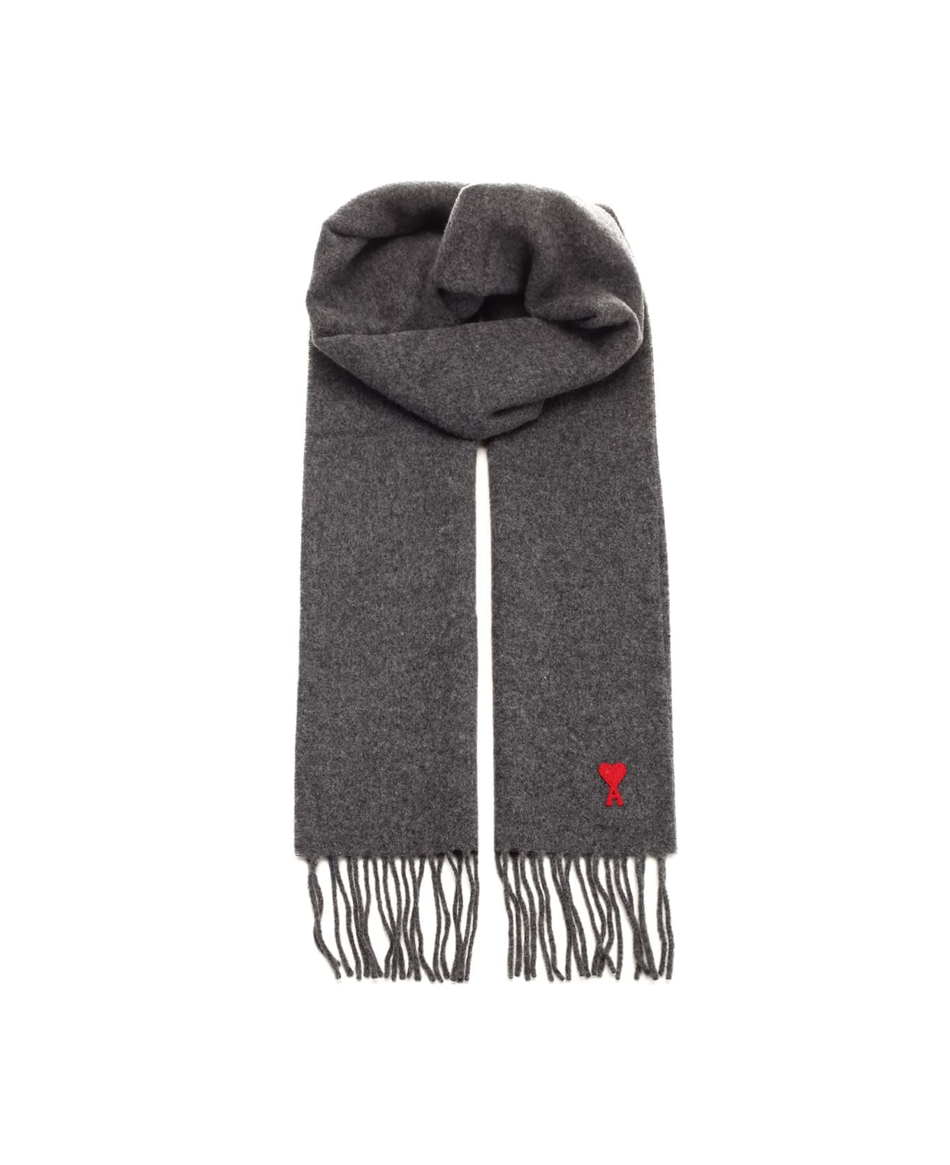Ami Alexandre Mattiussi Wool Scarf - GREEN