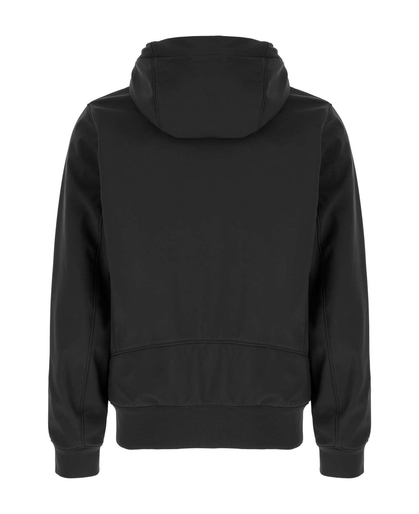 C.P. Company Black Stretch Polyester Jacket - BLACK