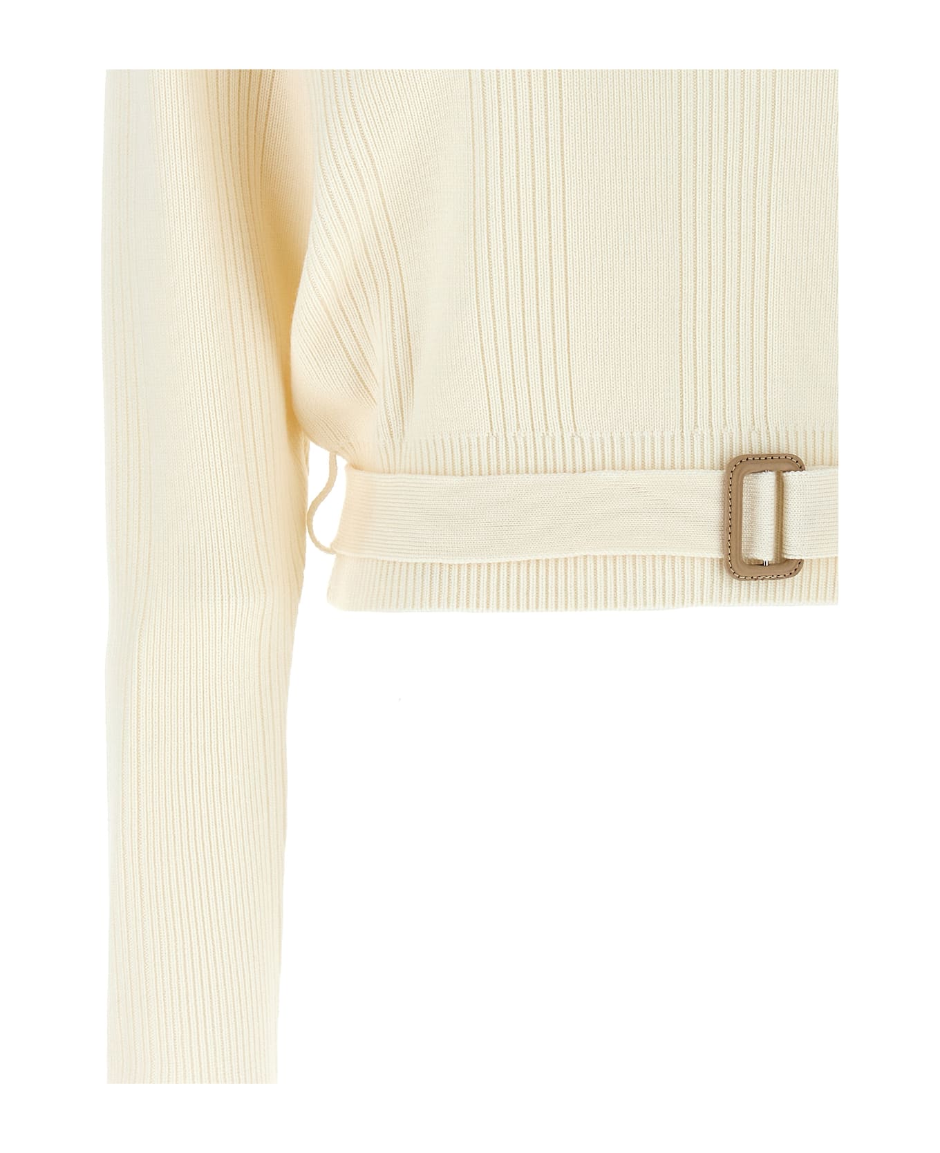 Chloé Belt Sweater - White