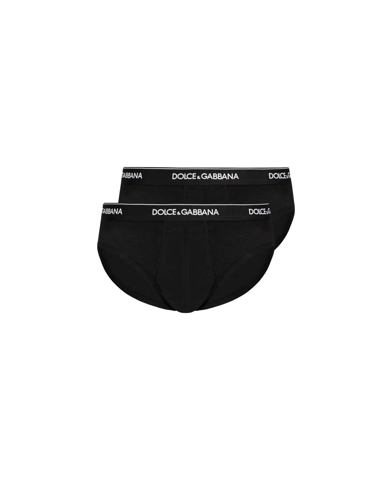 Dolce & Gabbana Bi-pack Briefs "brando" - BLACK