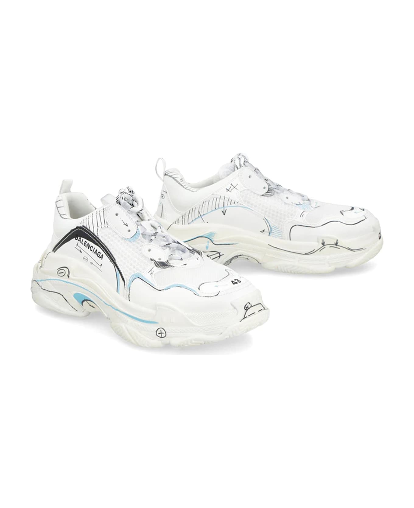 Balenciaga Triple S Sneakers - White