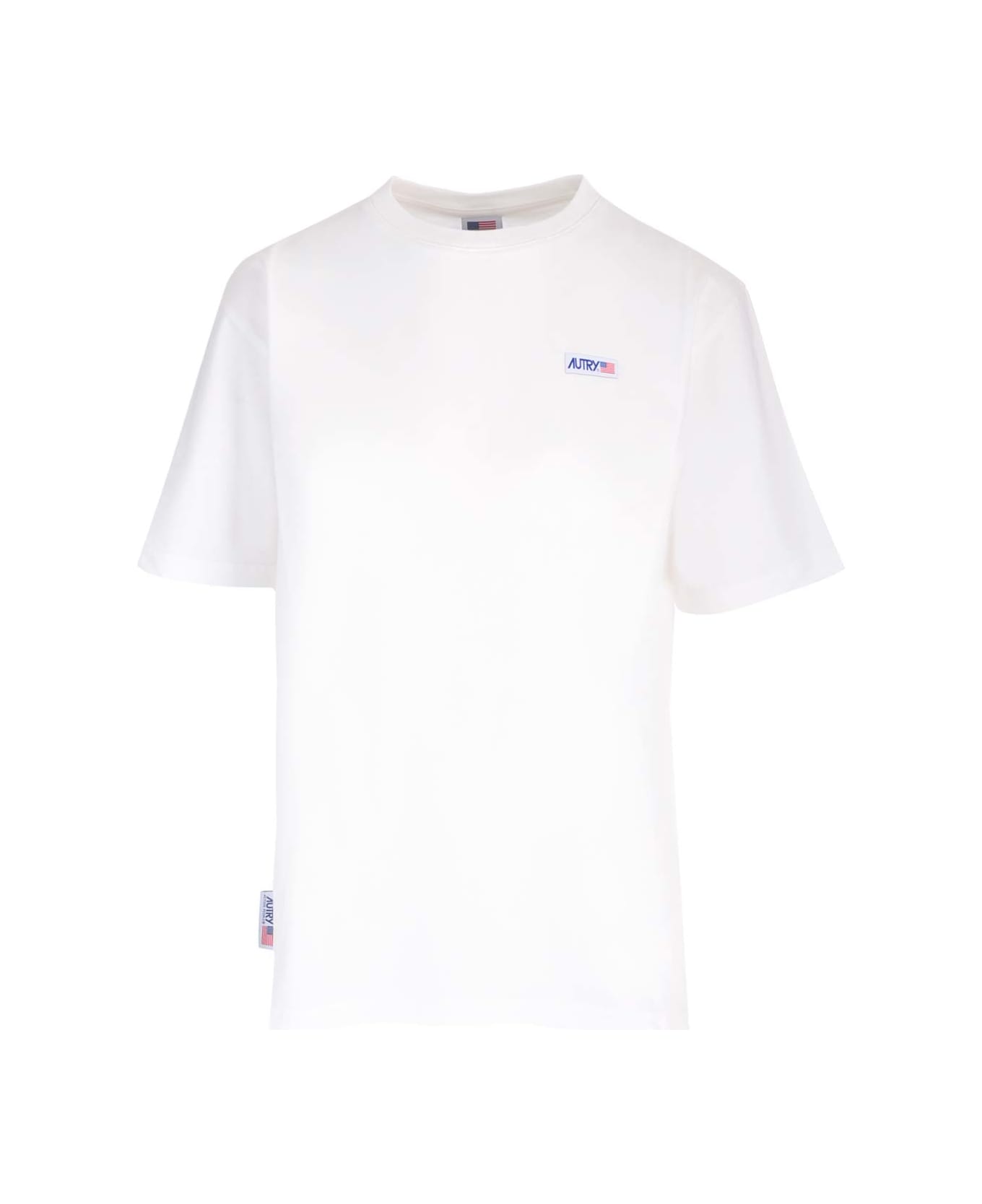 Autry Crew-neck Cotton T-shirt - Bianco