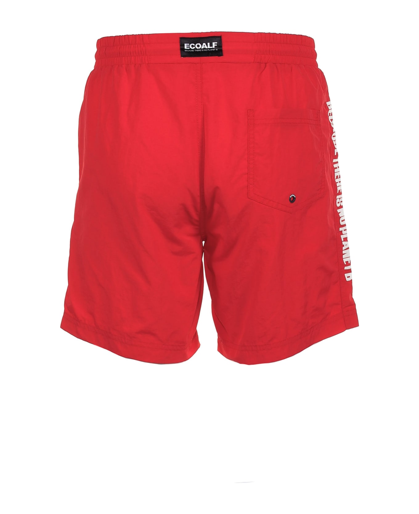 Ecoalf Swimsuit With Drawstring At The Waist - BRIGHT RED 水着