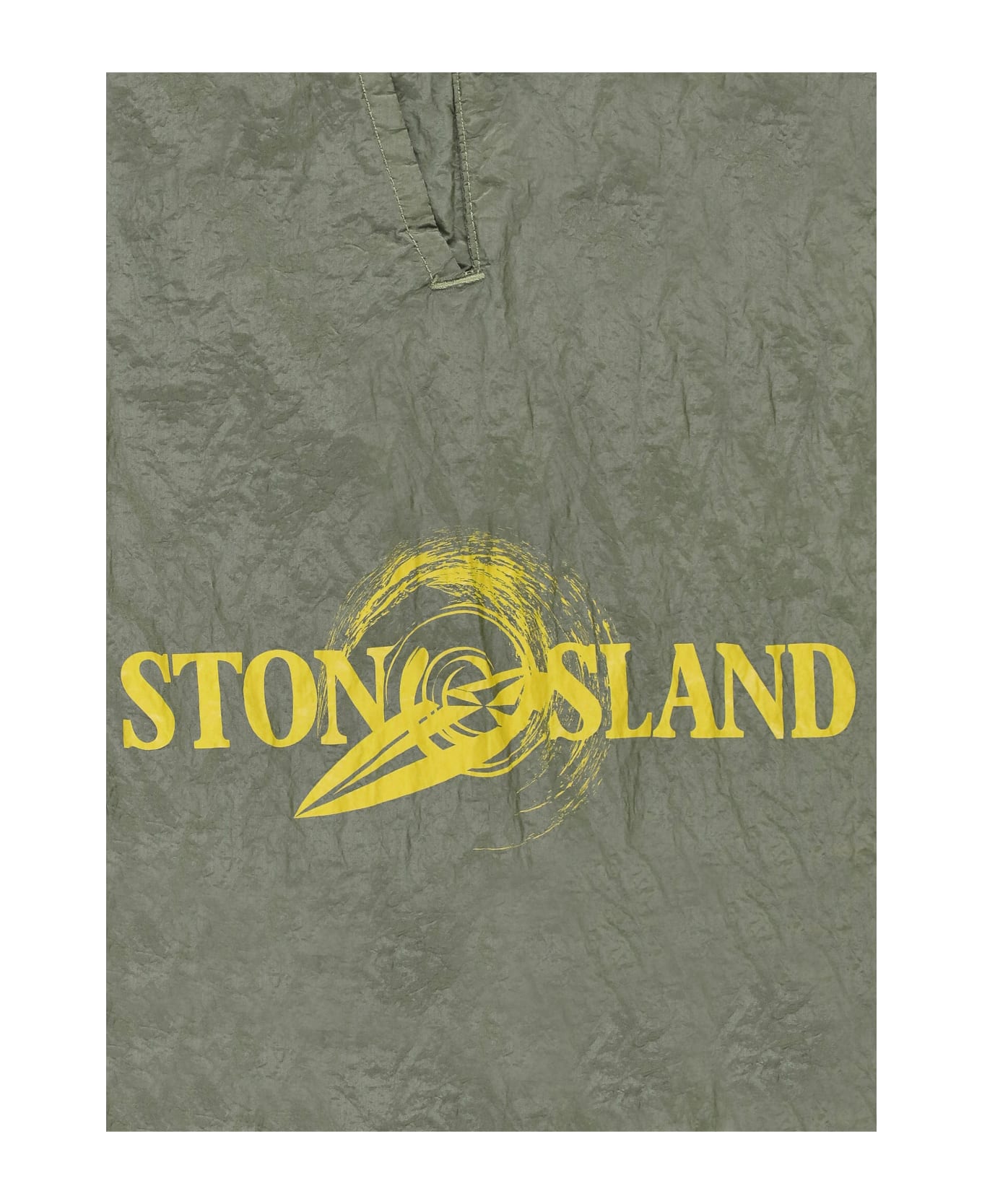 Stone Island Swim Trunk With Logo - Green