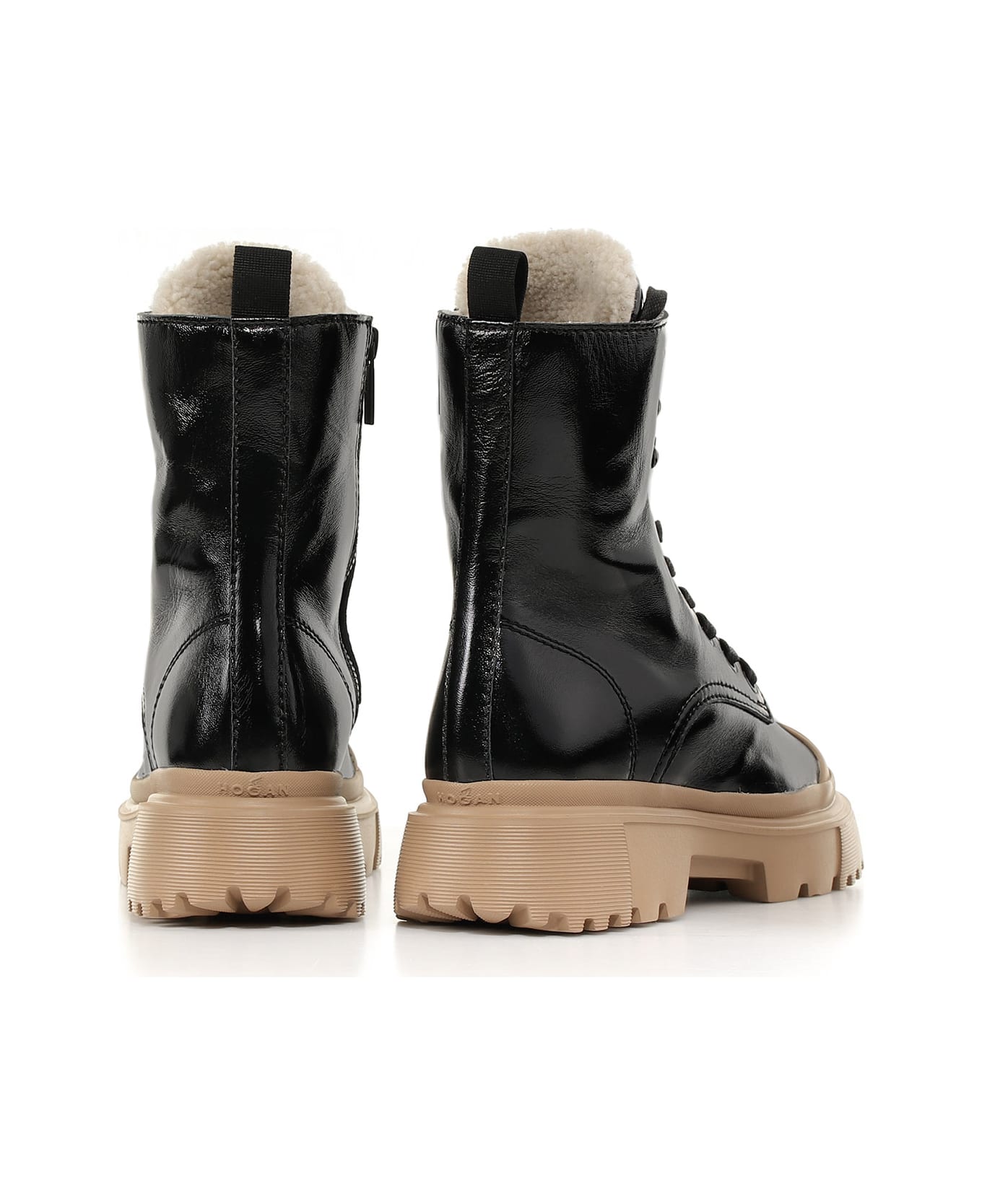 Hogan H619 Army Boots - NERO