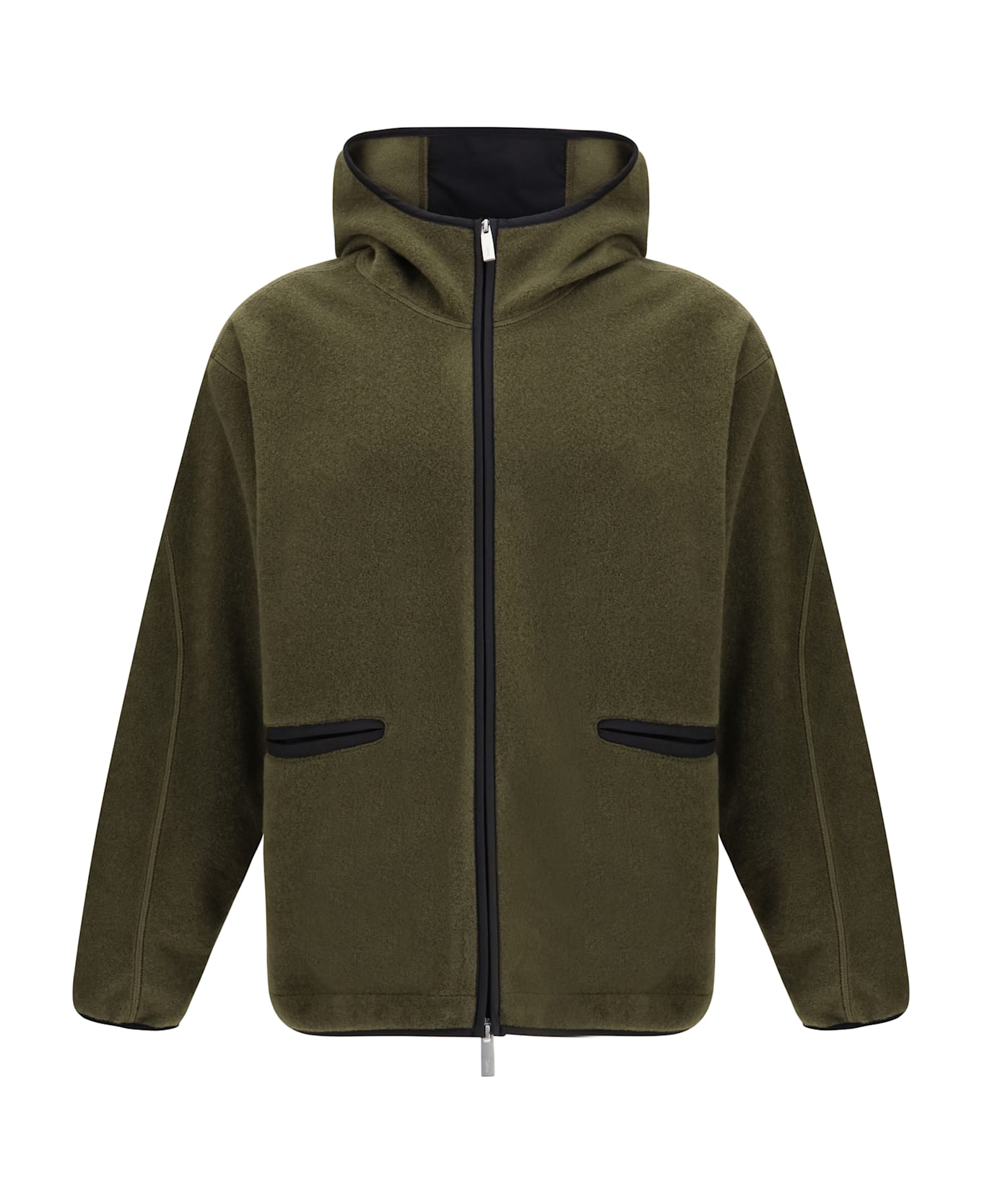 Herno Laminar Hoodie In Polar Fleece