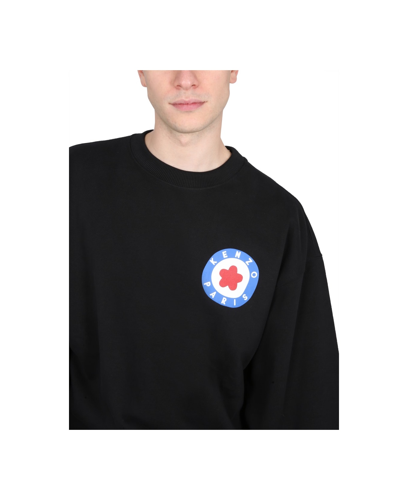 Kenzo Crewneck Sweatshirt With Target - BLACK フリース