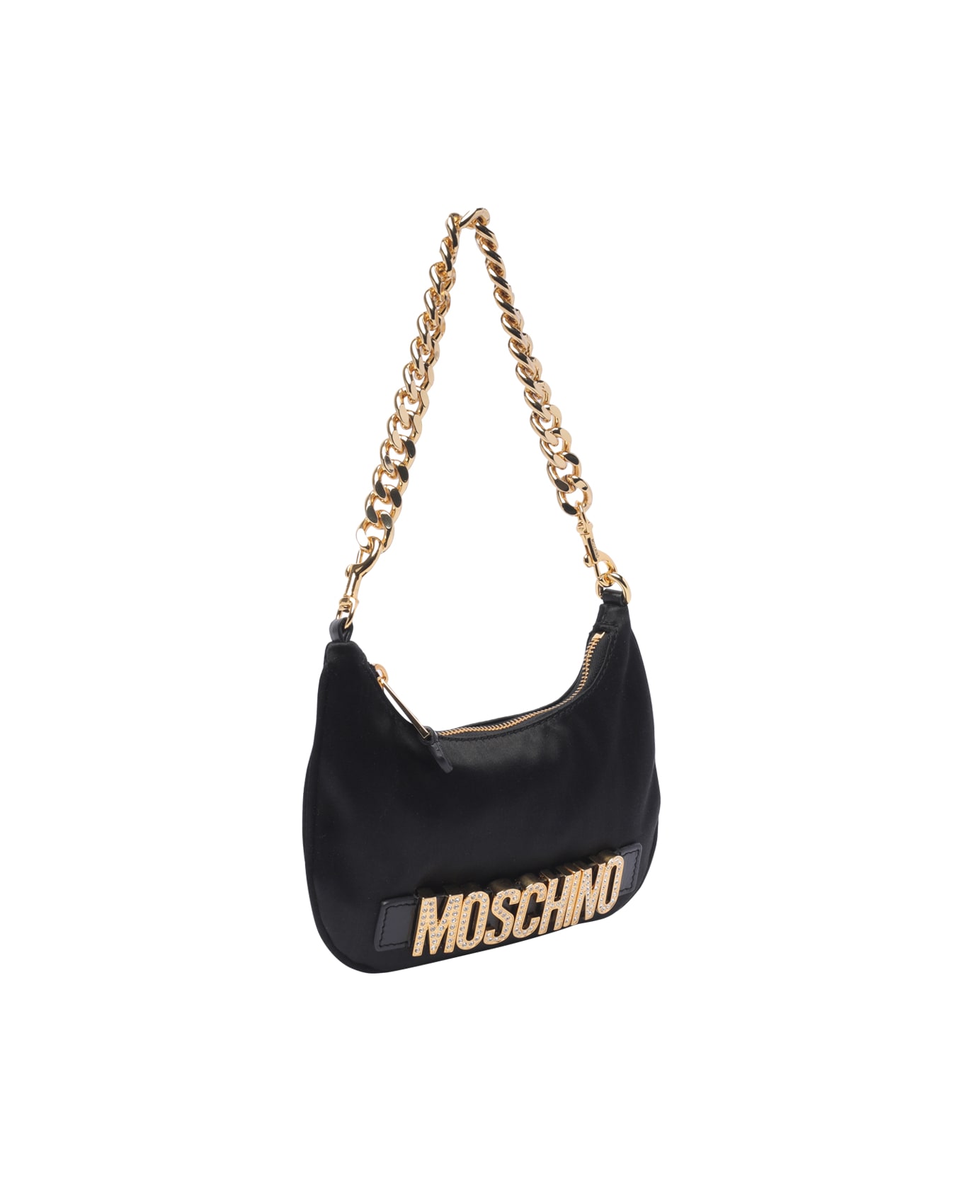 Moschino Lettering Shoulder Bag - Fantasia Nero ショルダーバッグ