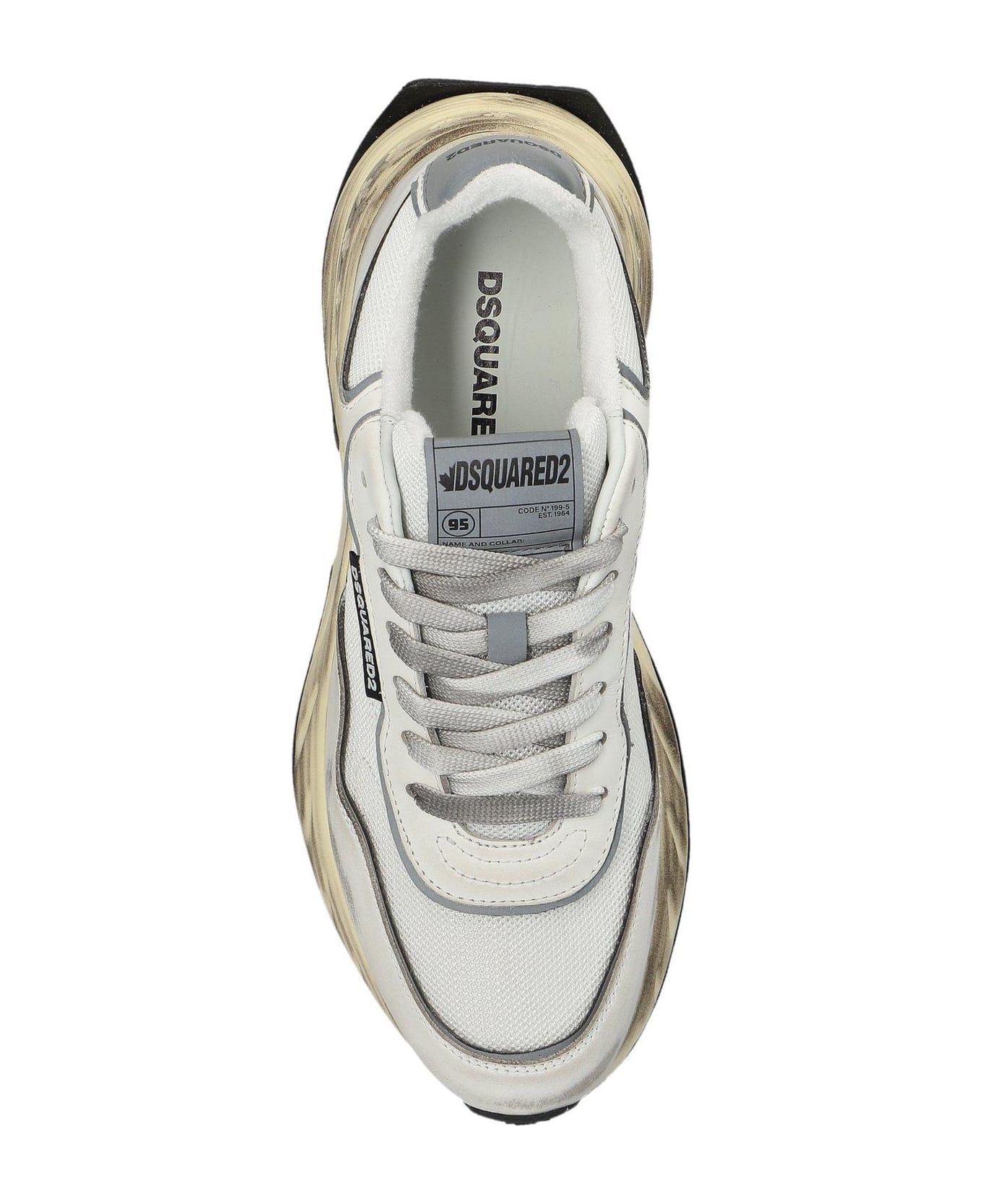 Dsquared2 Distressed Low-top Sneakers - White