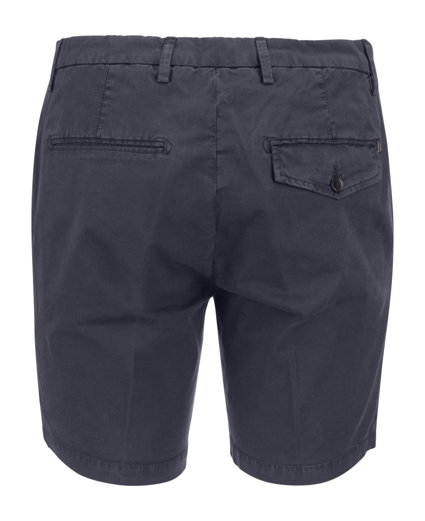 Dondup Manheim - Cotton Blend Shorts - Night Blue