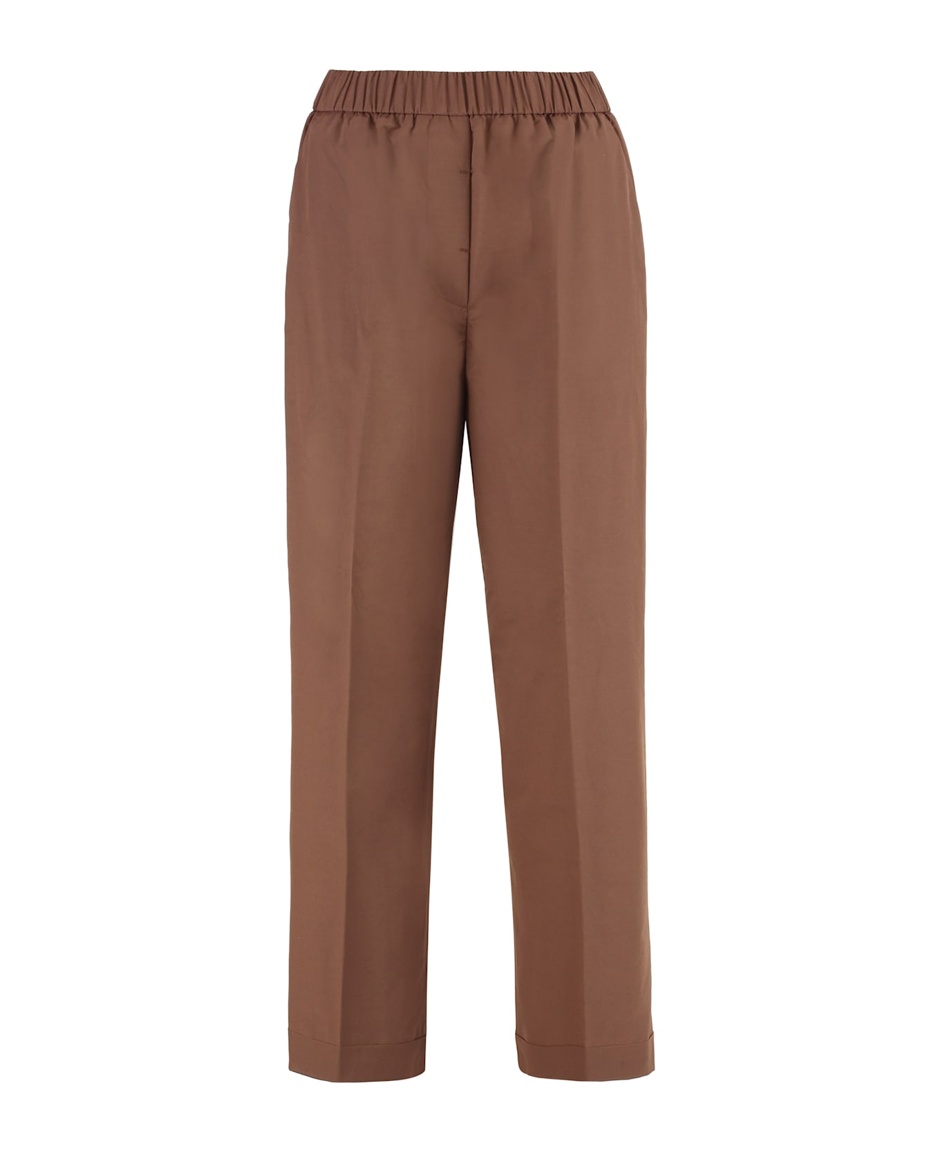 Peserico High-waist Wide-leg Trousers - brown