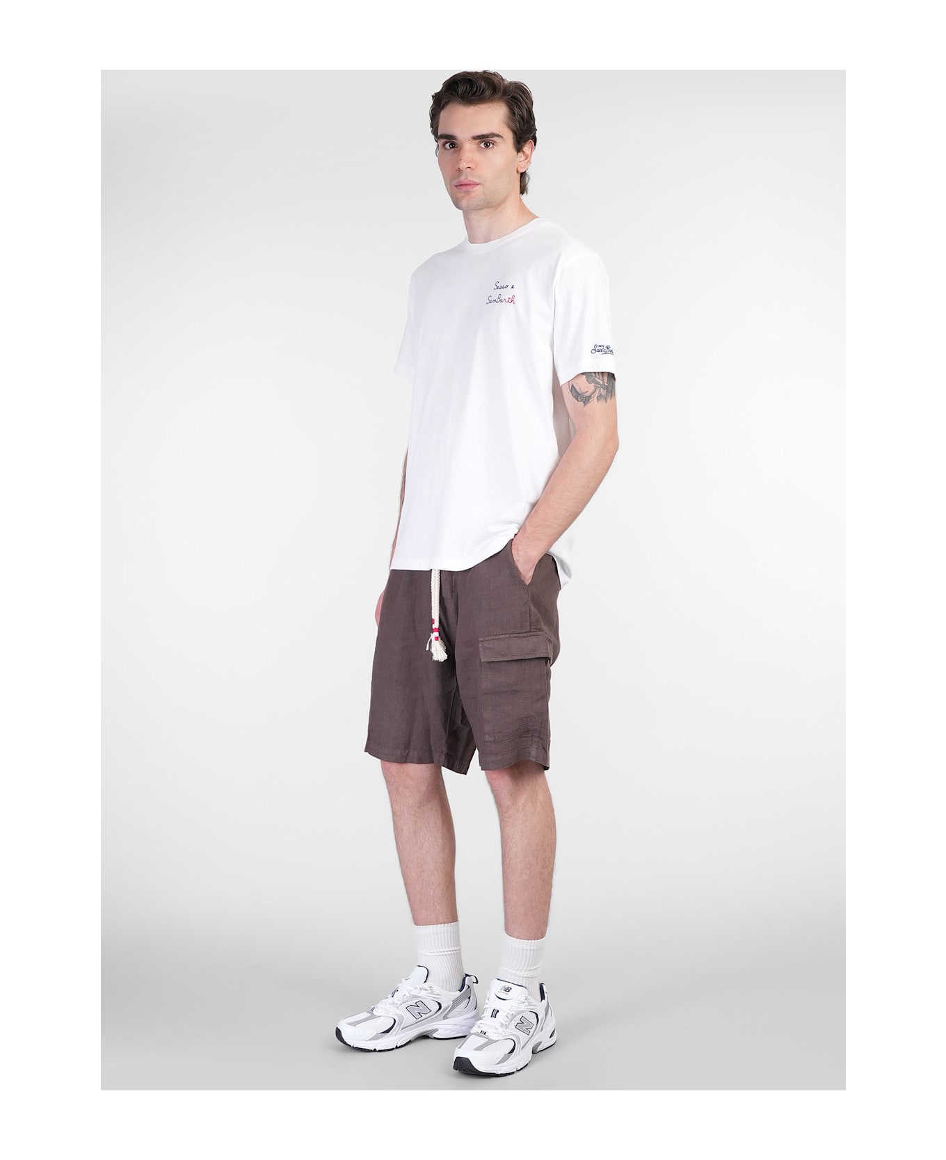 MC2 Saint Barth Portofino T-shirt In White Cotton - white