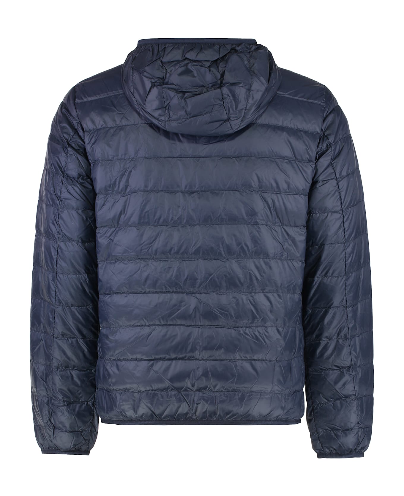 EA7 Hooded Ultra-light Down Jacket - blue