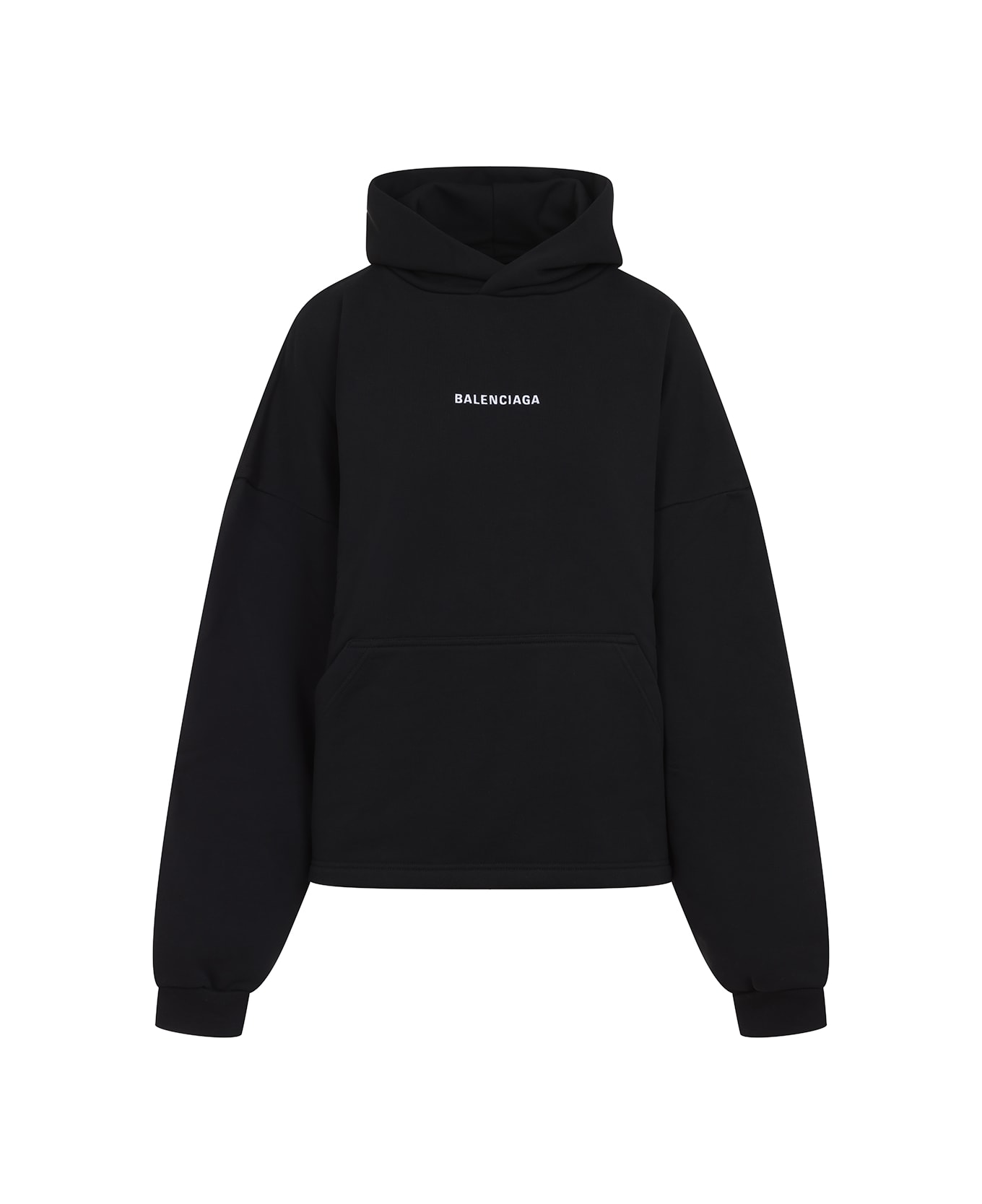 Balenciaga Logo Hoodie - Black