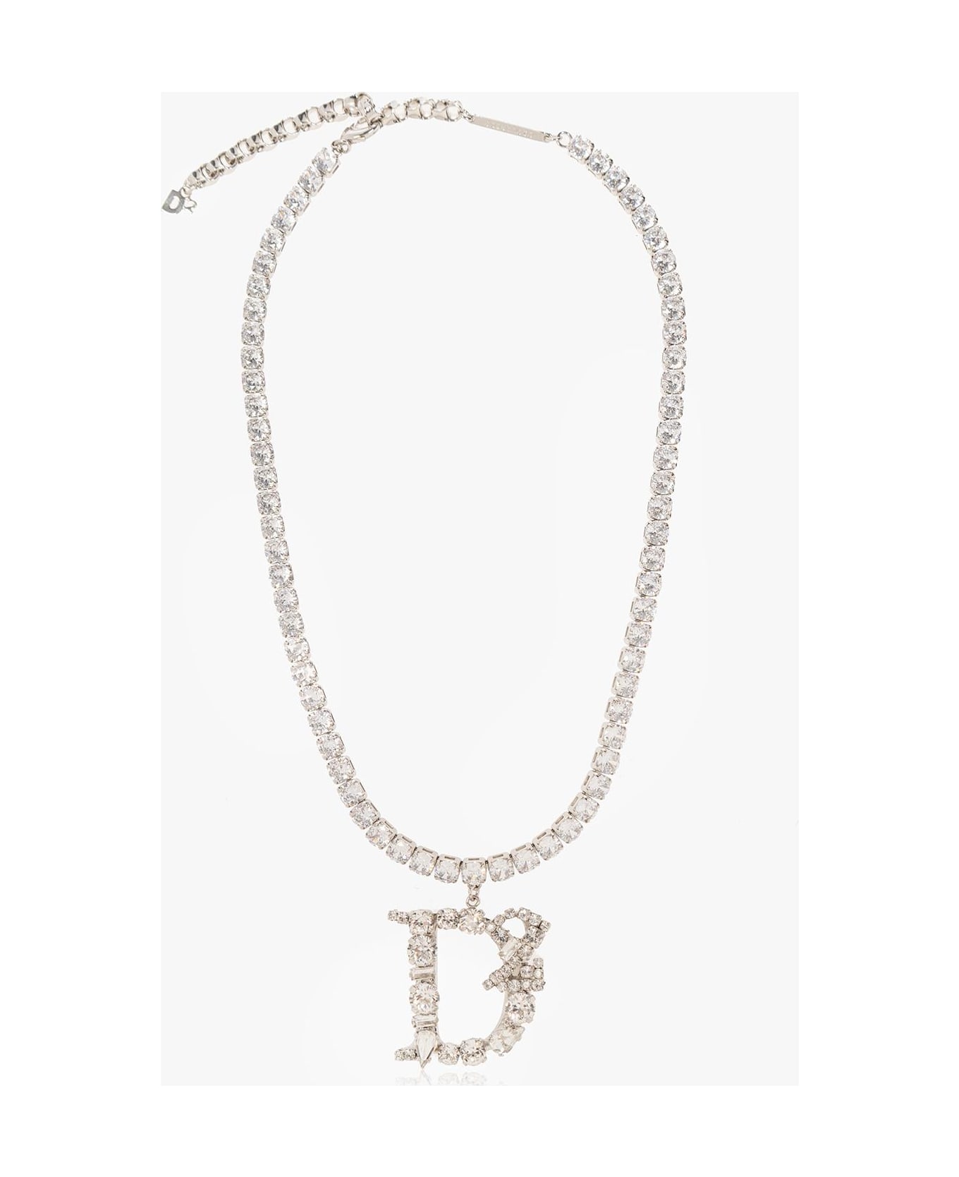 Dsquared2 Necklace With Logo - Argento