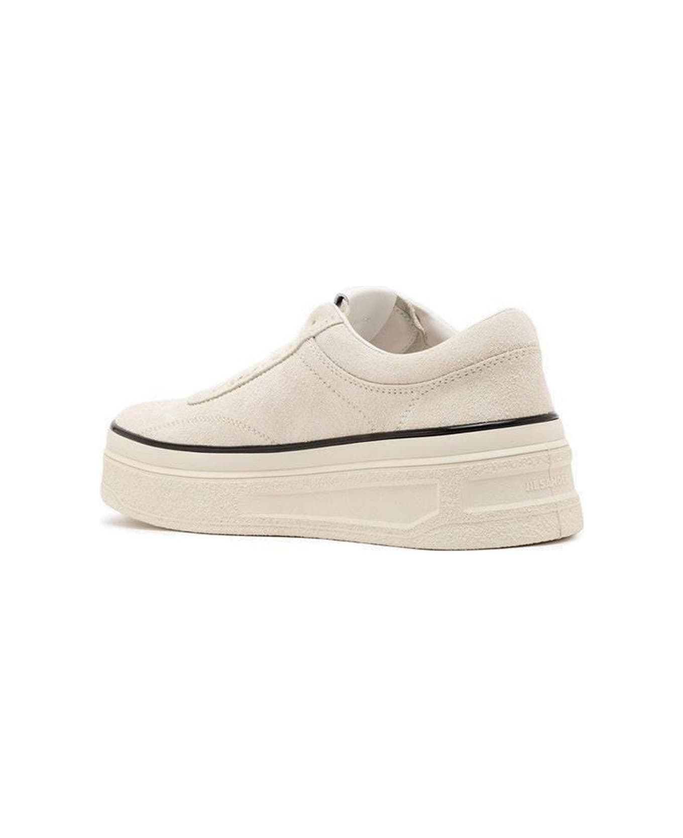 Jil Sander Platofrm Low-top Sneakers - White