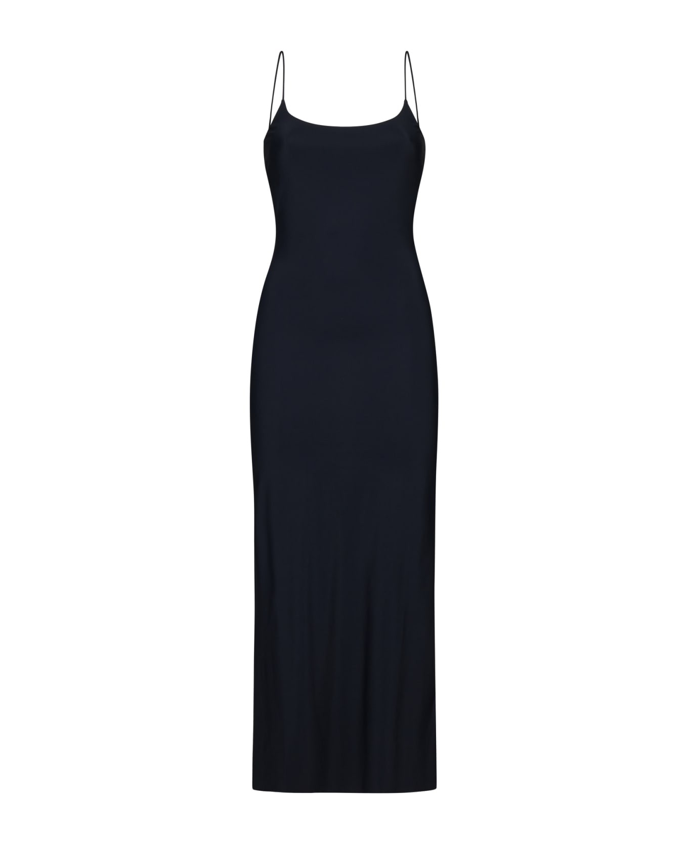 MM6 Maison Margiela Spaghetti Strap Maxi Dress - Black