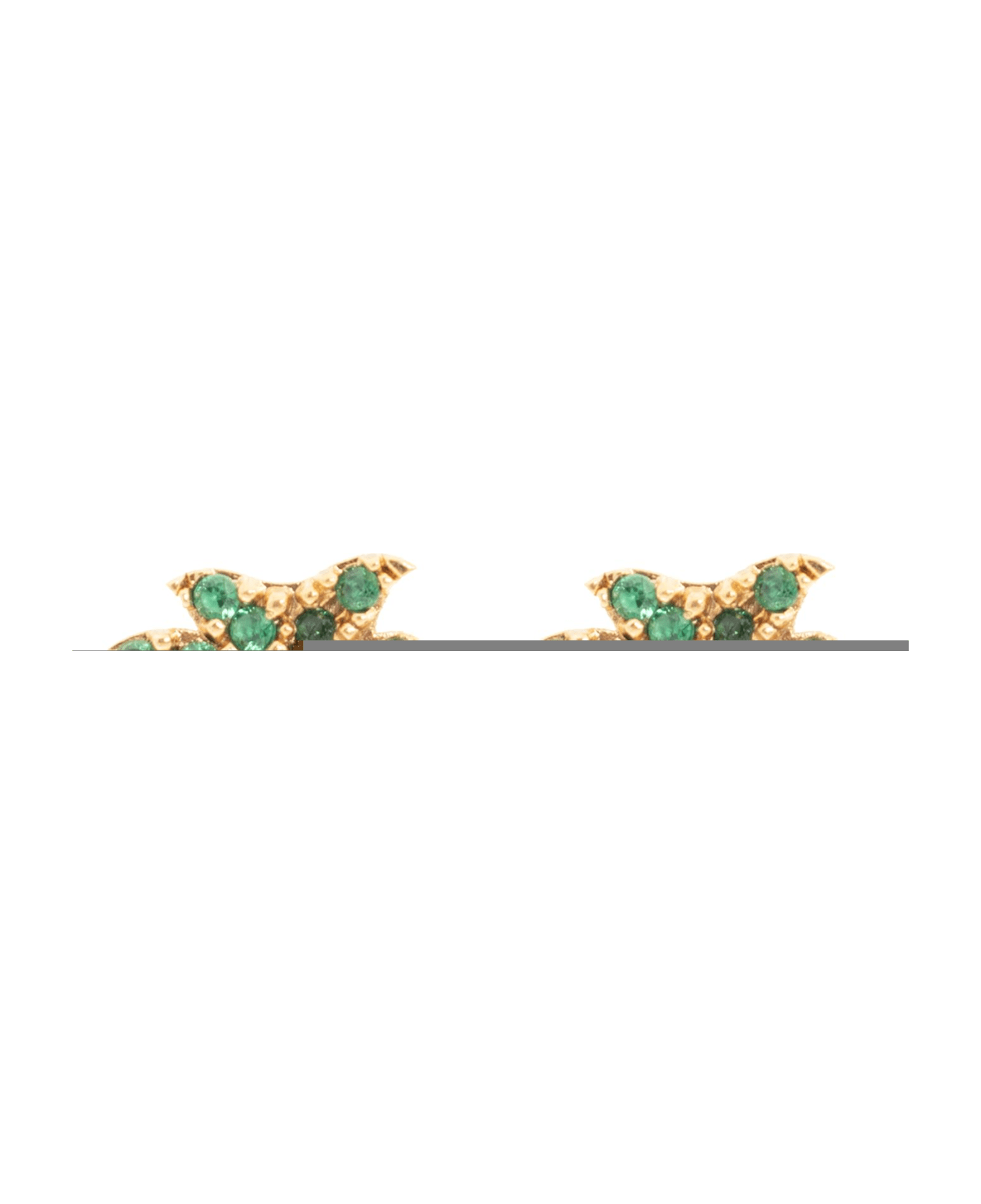 Palm Angels Earrings - GREEN/GOLD