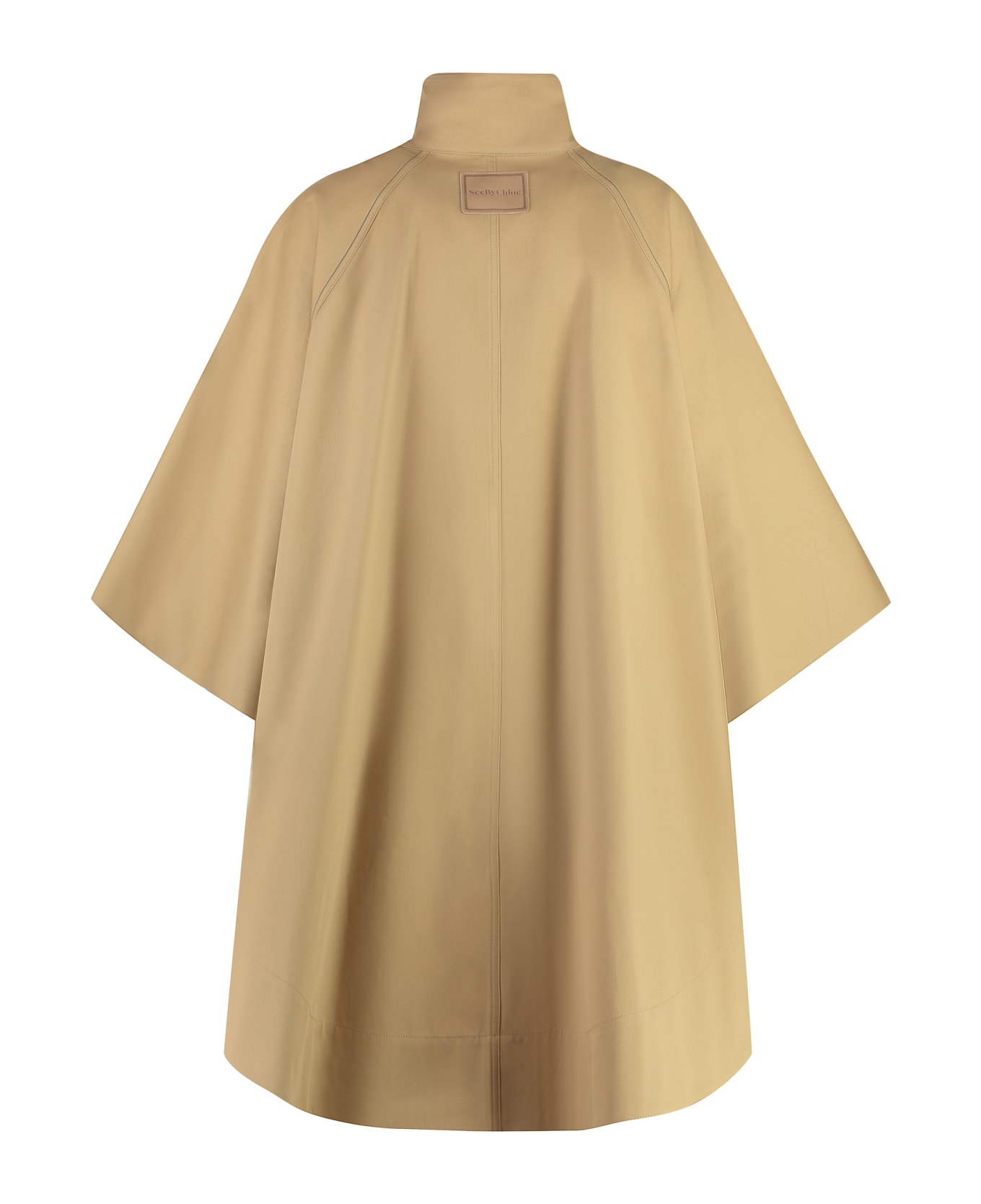 See by Chloé Hood In Gabardine Cotton - Beige