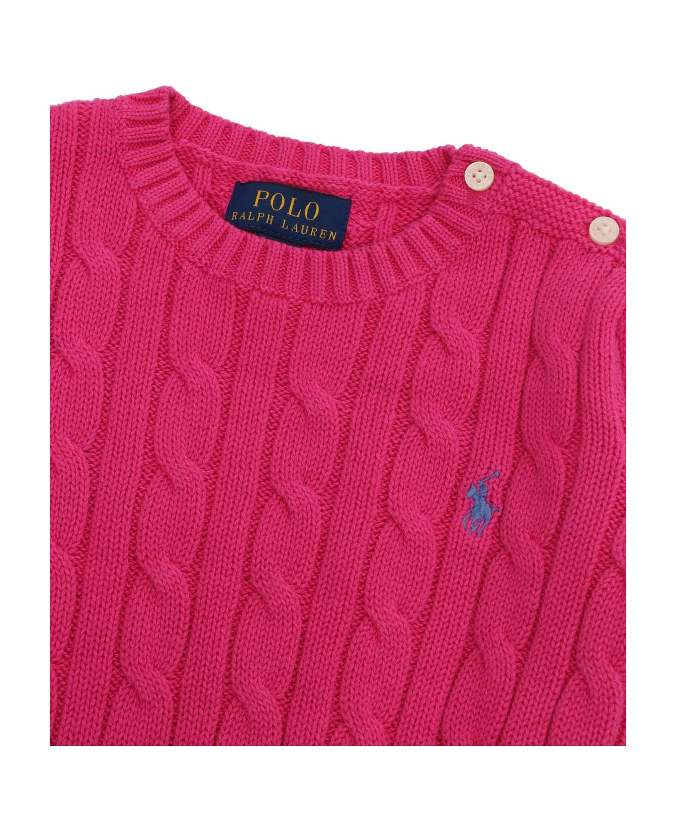 Polo Ralph Lauren Belmont Fuchsia Sweater - PINK
