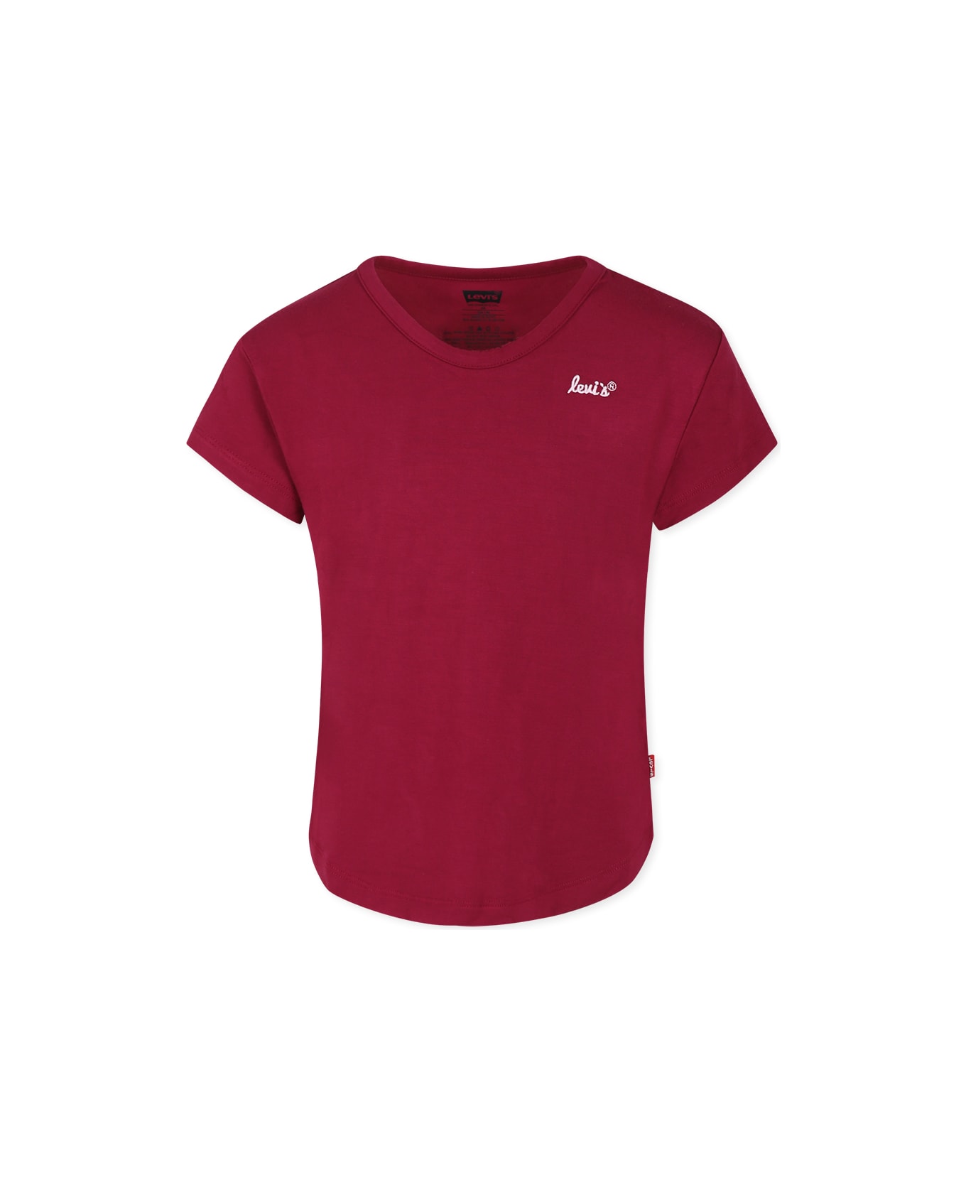 Levi
s Bordeaux T-shirt For Girl With Logo - Bordeaux