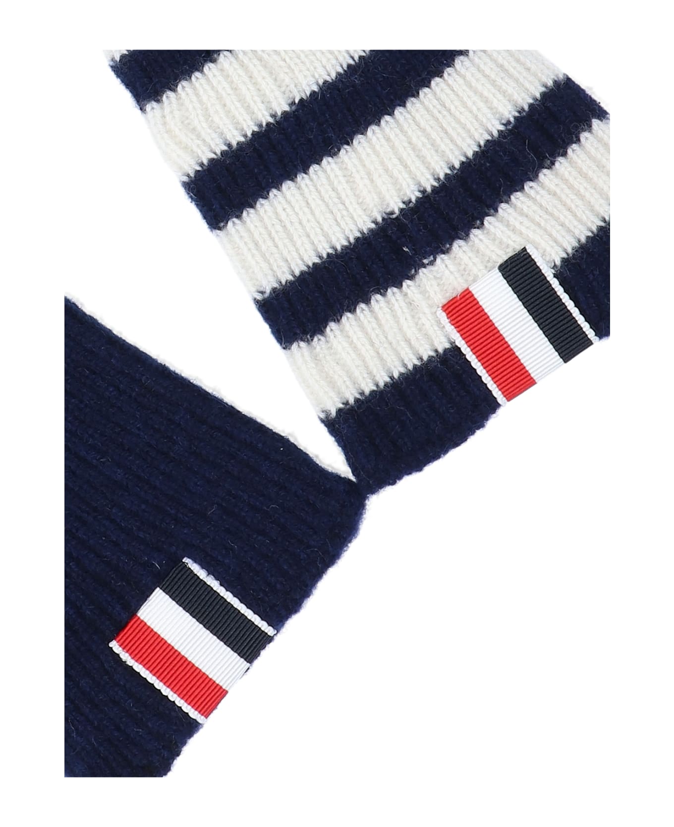 Thom Browne 
4-bar
 Gloves - Blue