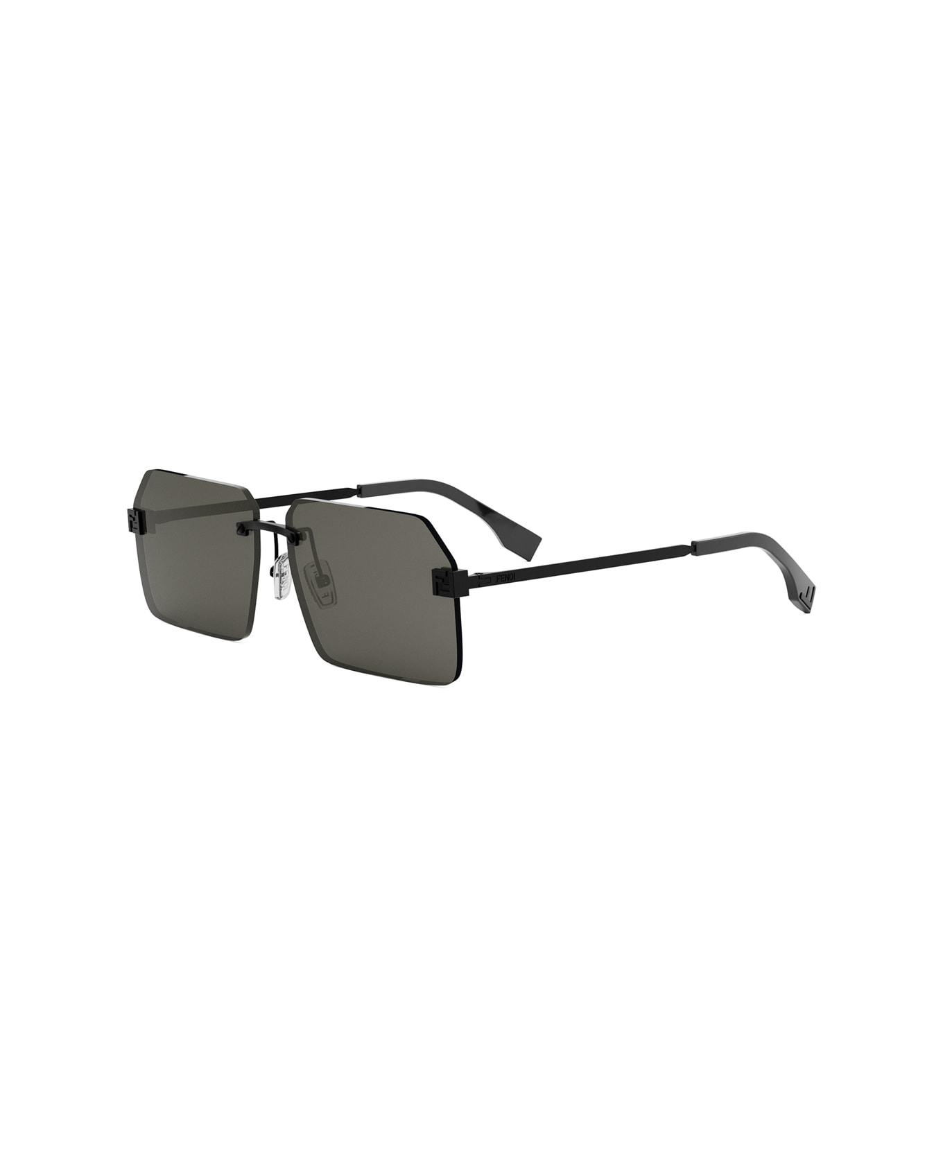 Fendi Eyewear Fe40043u Fendi Sky 02a Nero Matte Sunglasses - Marrone