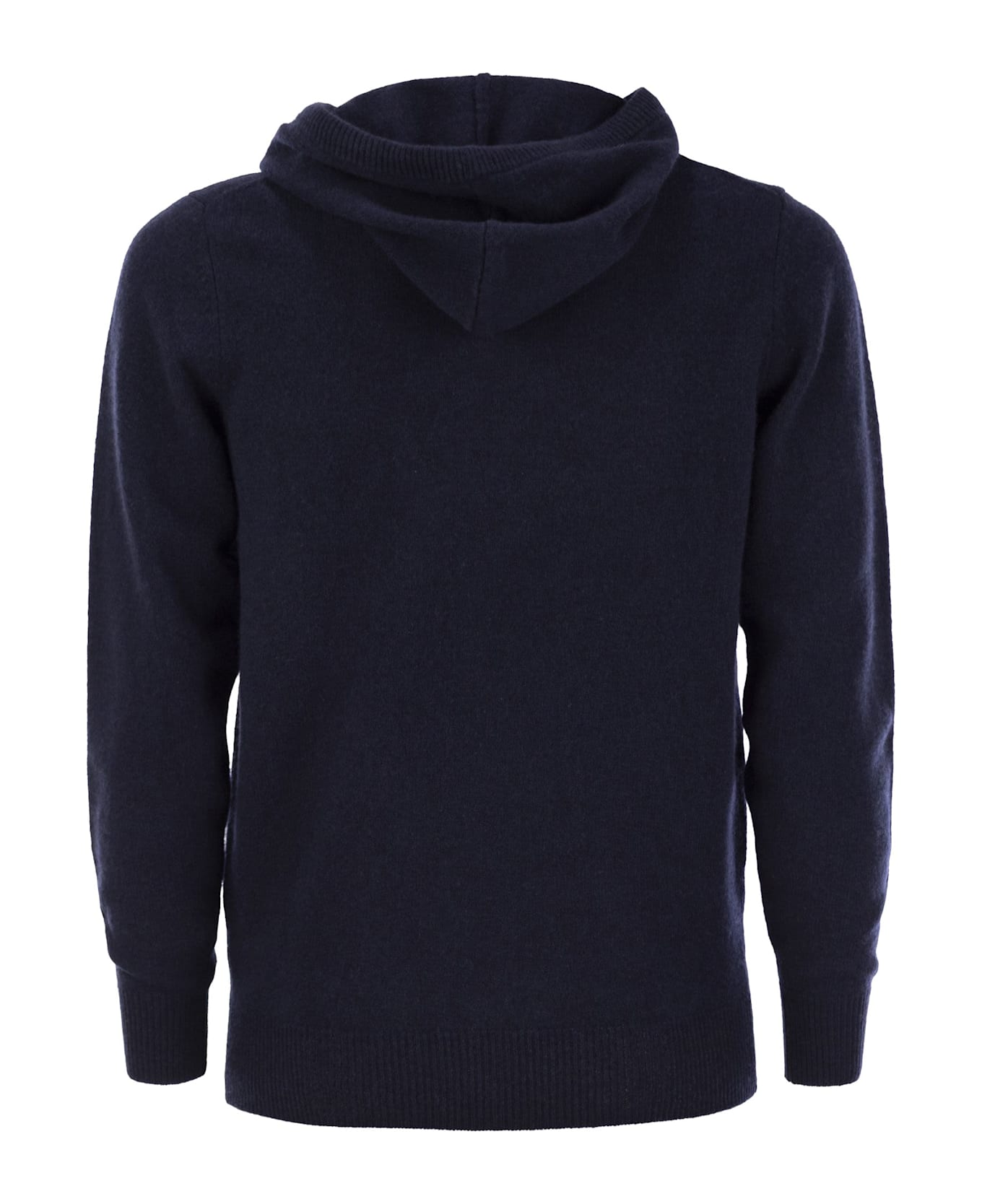 MC2 Saint Barth Mahony - Hooded Lambswool Jumper - Navy