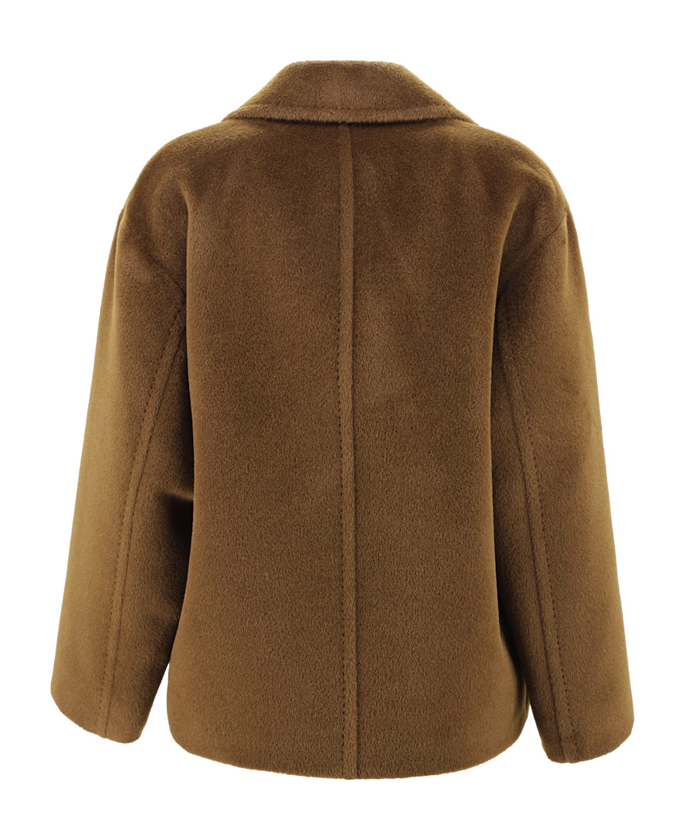 Max Mara Studio Alpaca And Wool Caban - Brown