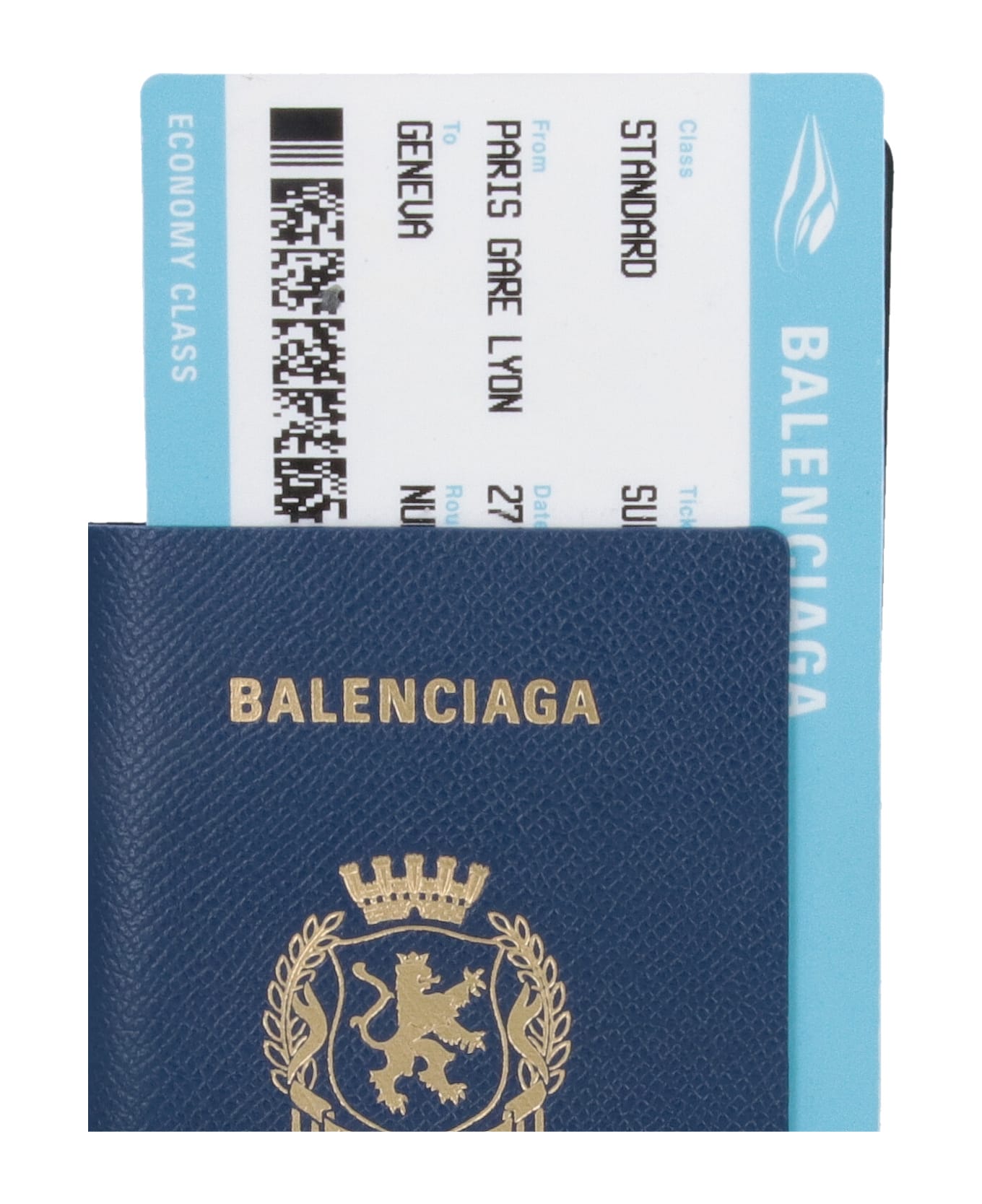 Balenciaga Long Wallet 
passport
 - Blue