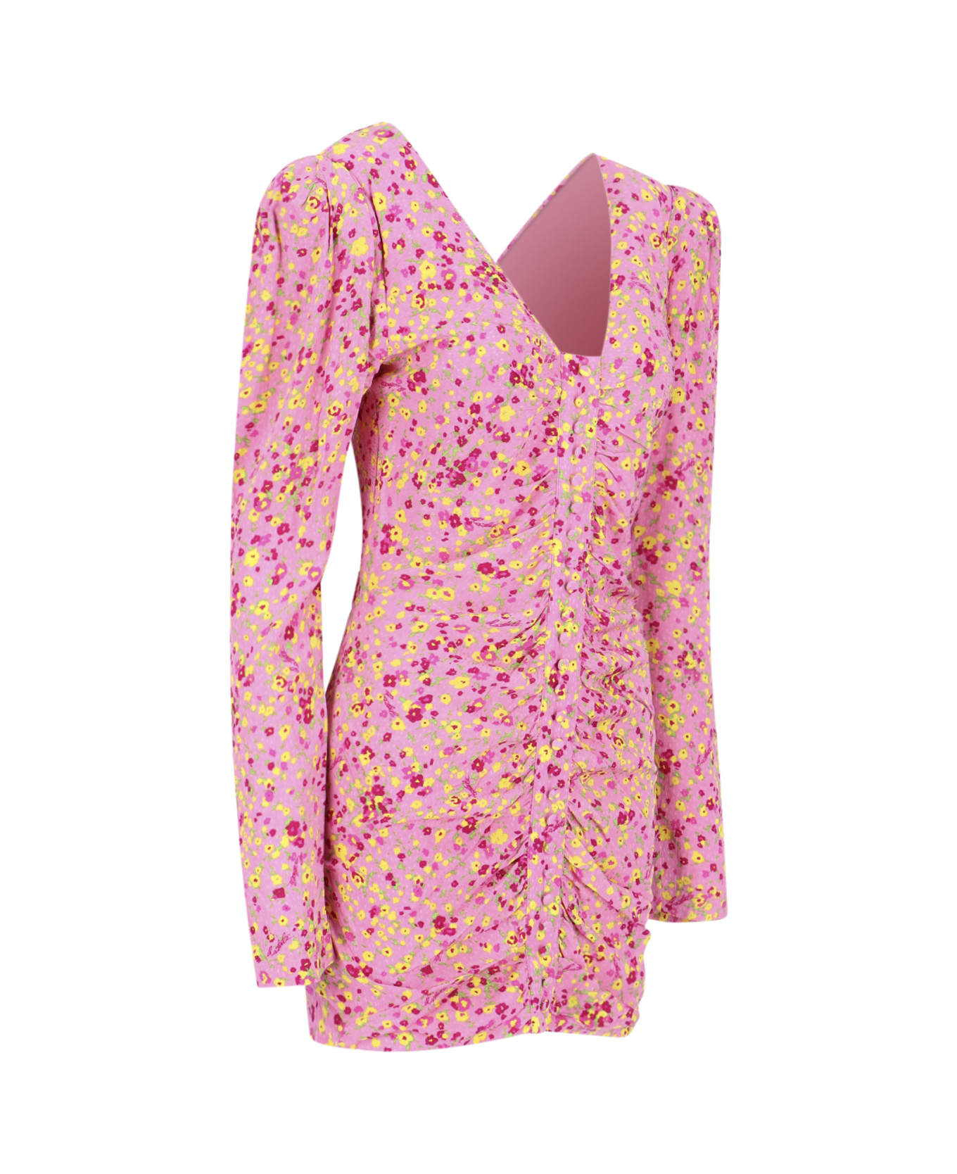 Rotate by Birger Christensen Mini Floral Dress - Pink