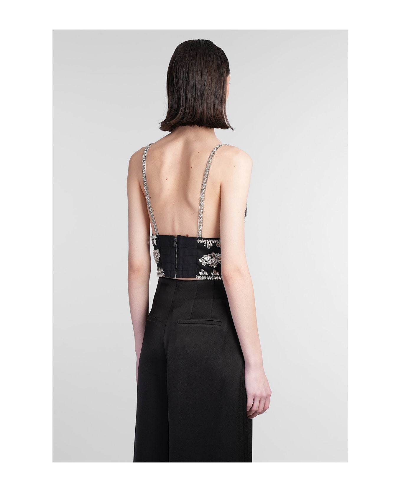 Alice + Olivia Carli Topwear In Black Polyester - black