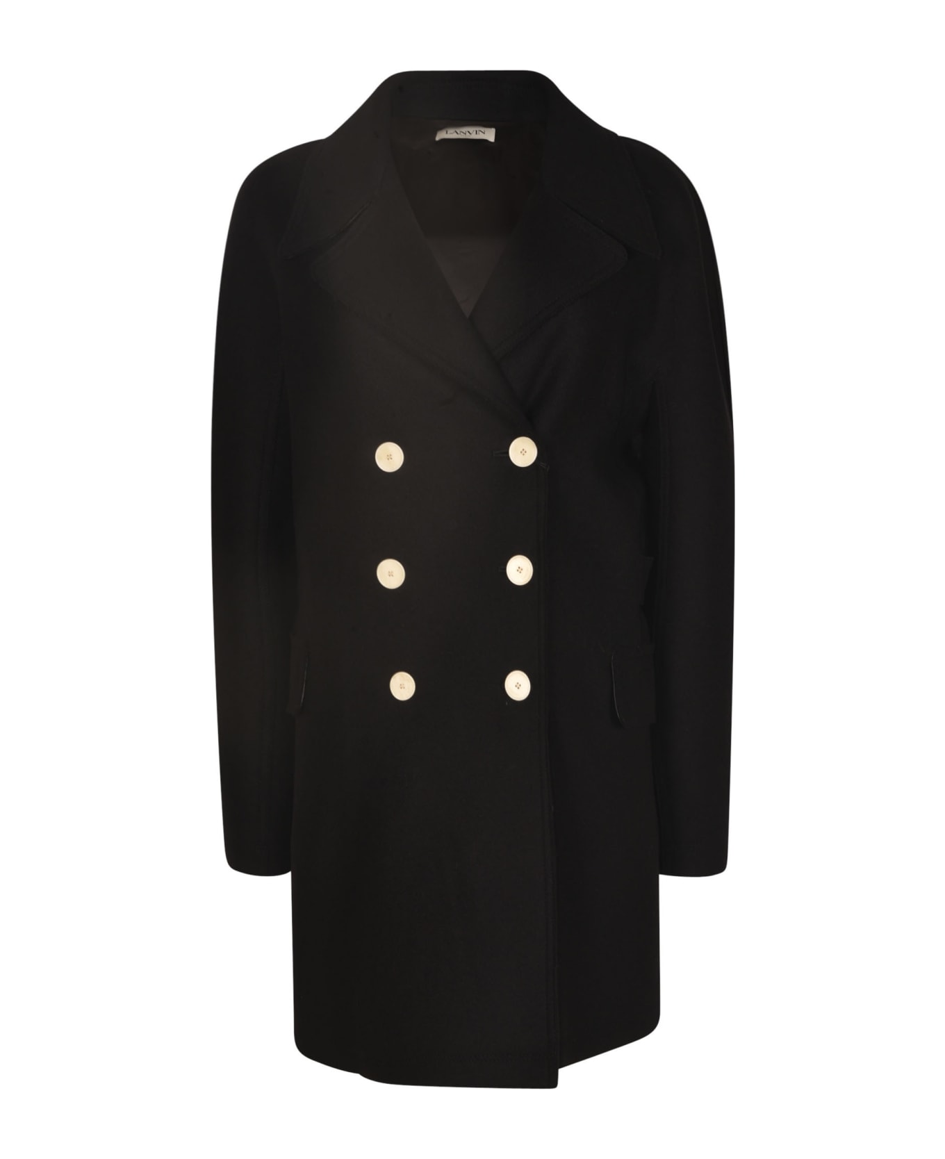 Lanvin Double-breasted Coat - Black