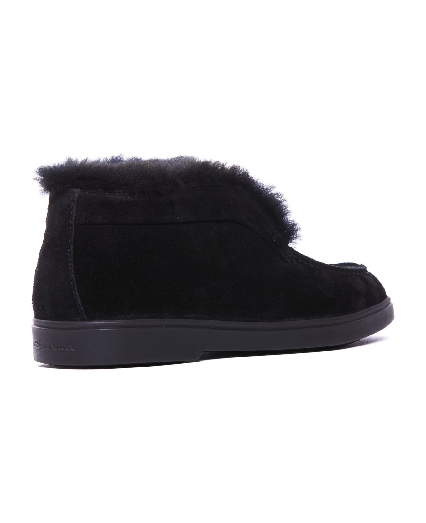 Santoni Ankle Booties - Black