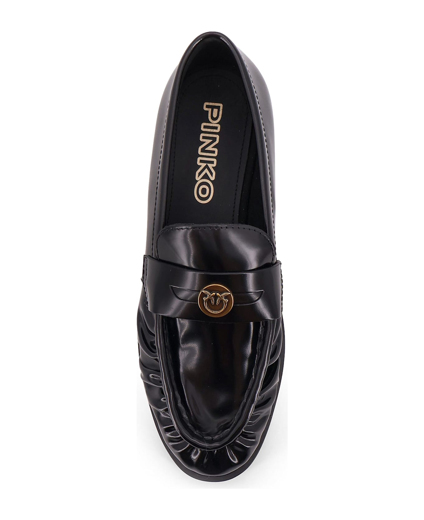 Pinko Nora 01 Leather Loafers - Black