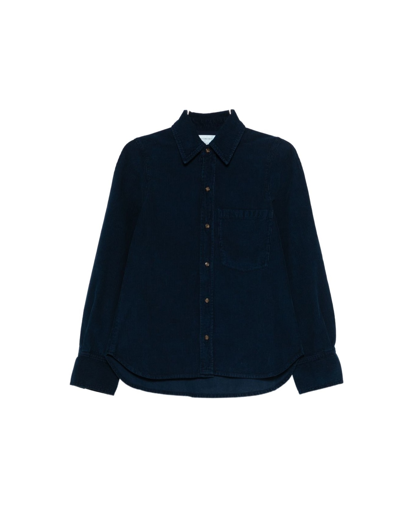 Victoria Beckham Cotton Corduroy Shirt - Blue
