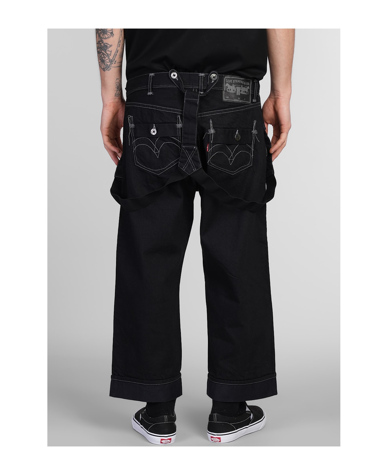 Junya Watanabe Jeans In Black Cotton - black