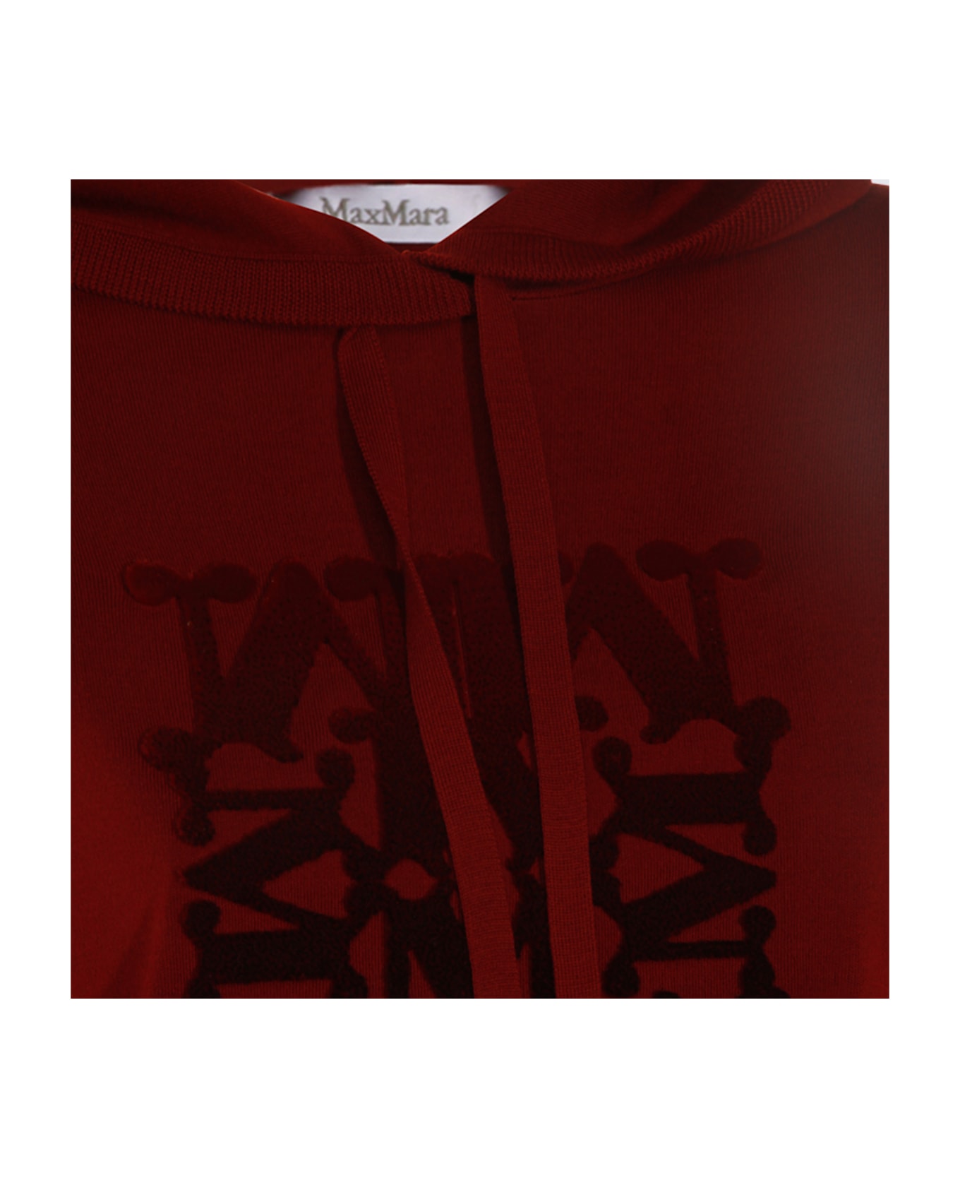 Max Mara Dark Red Wool Sweatshirt - LAMPONE