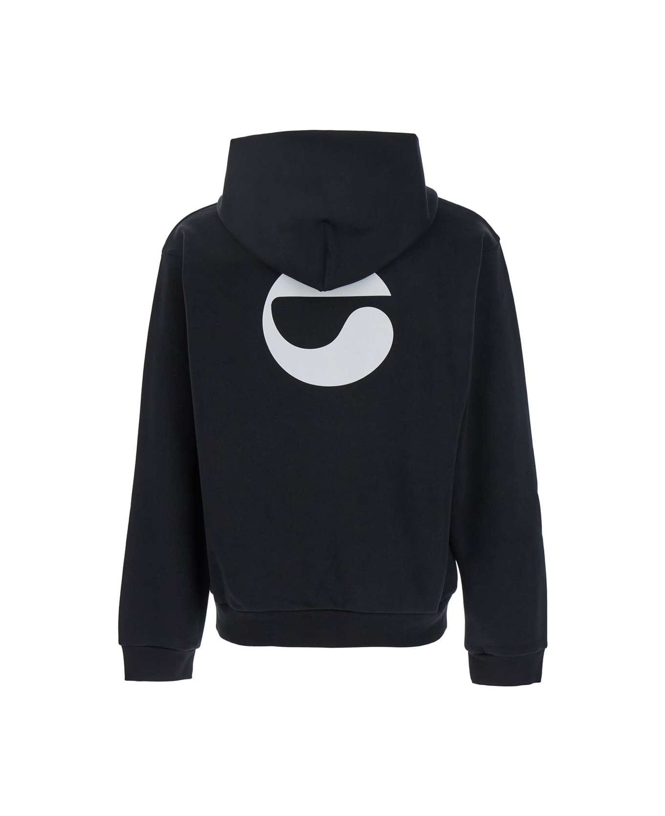 Coperni Black Hoodie With Logo Print On The Rear In Cotton Blend Man - Black