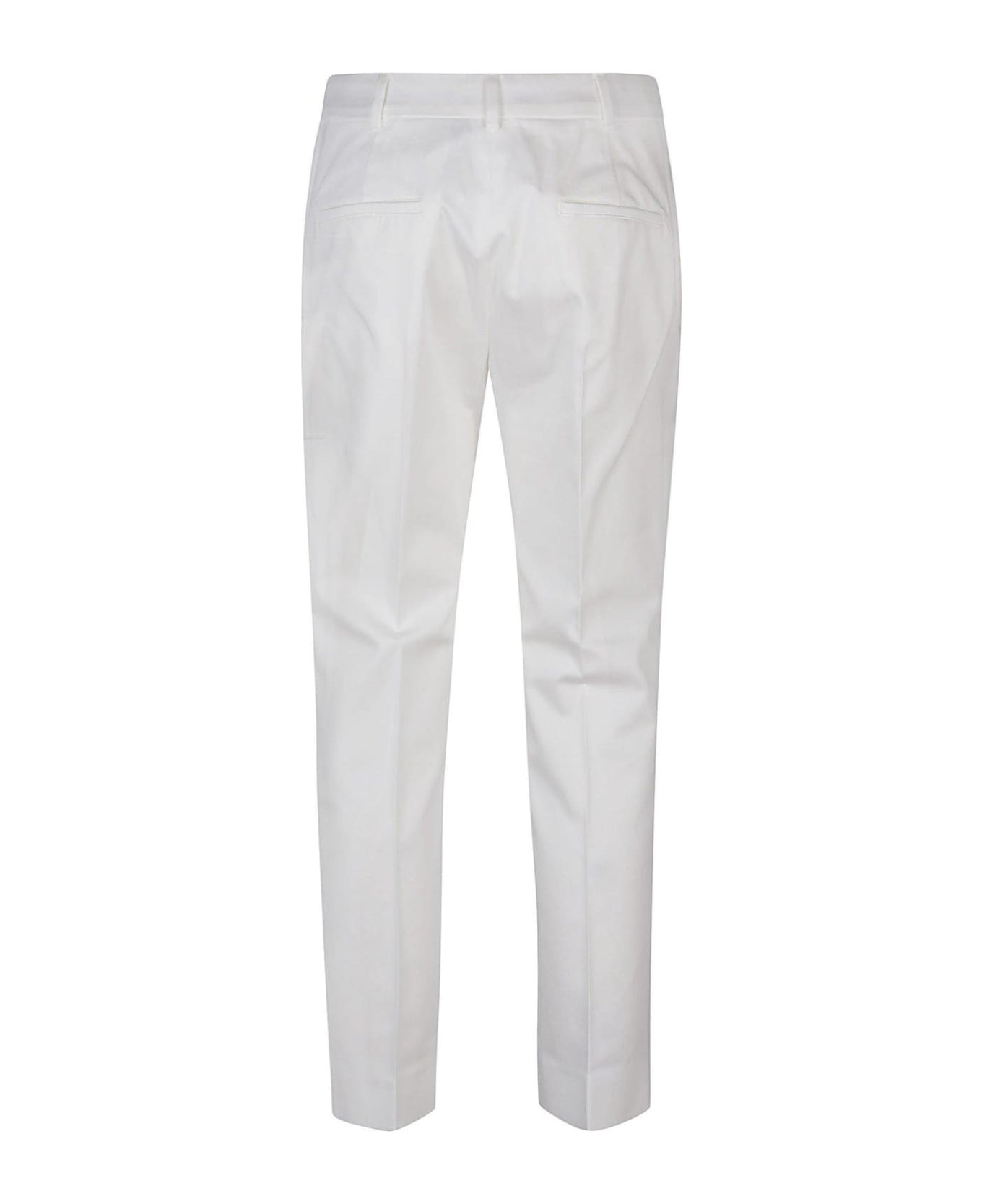 Max Mara Tapered Cropped Trousers - White ボトムス