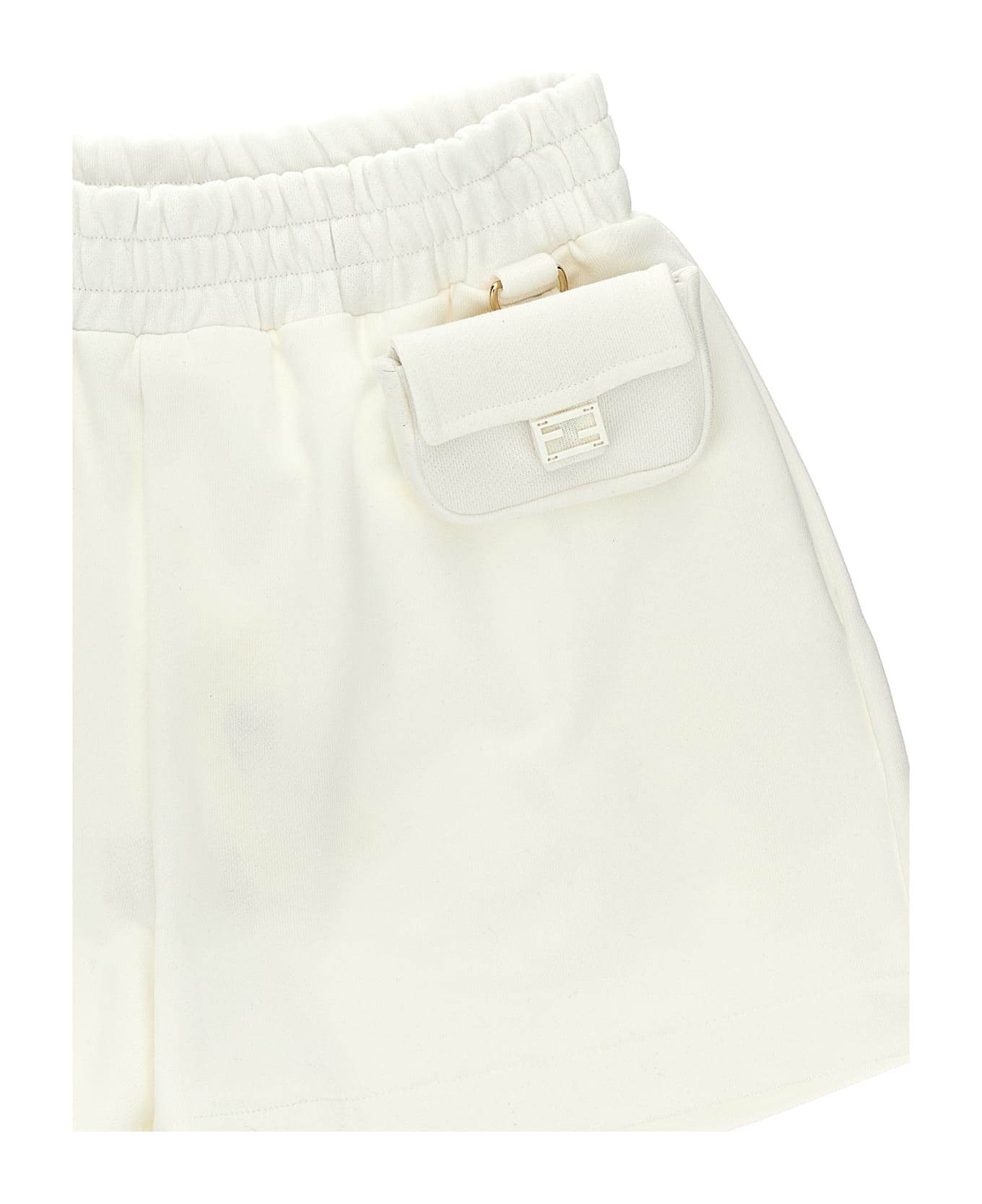 Fendi Sweatshirt Bermuda Shorts - White