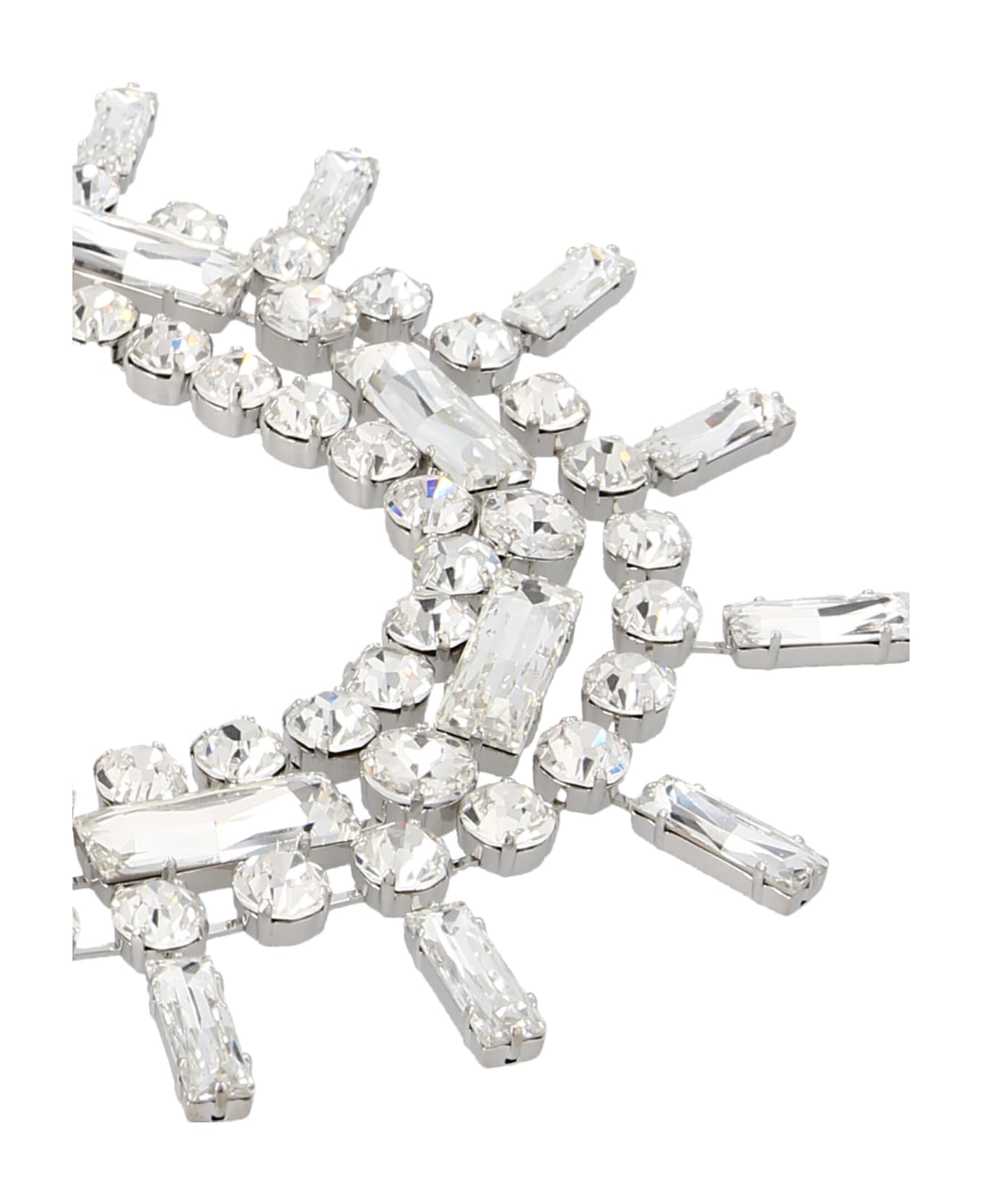 AREA 'crystal Baguette' Choker - Silver