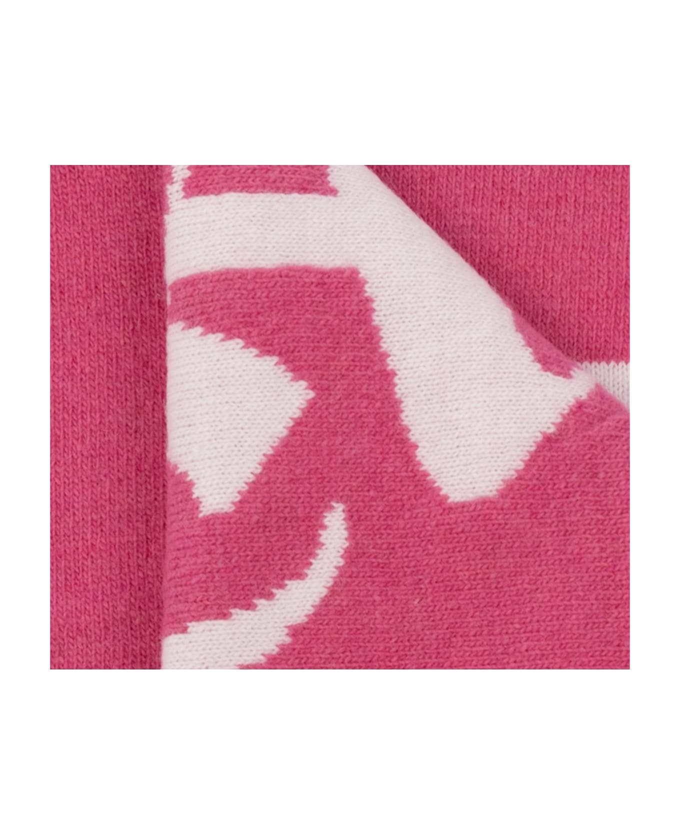 Palm Angels Scarf With Logo - Fuchsia Wh アクセサリー＆ギフト