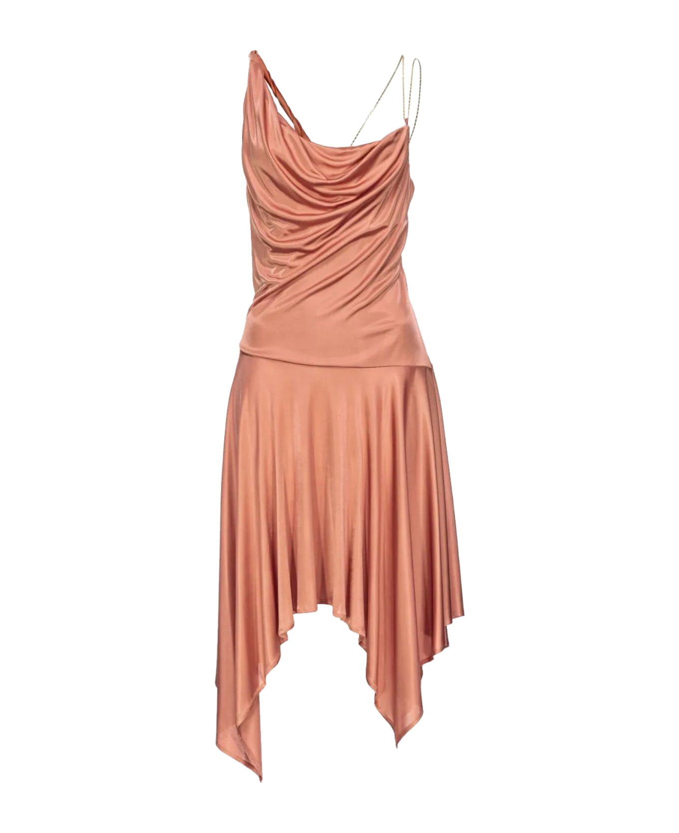 Pinko Sleeveless Midi Dress - Marrone