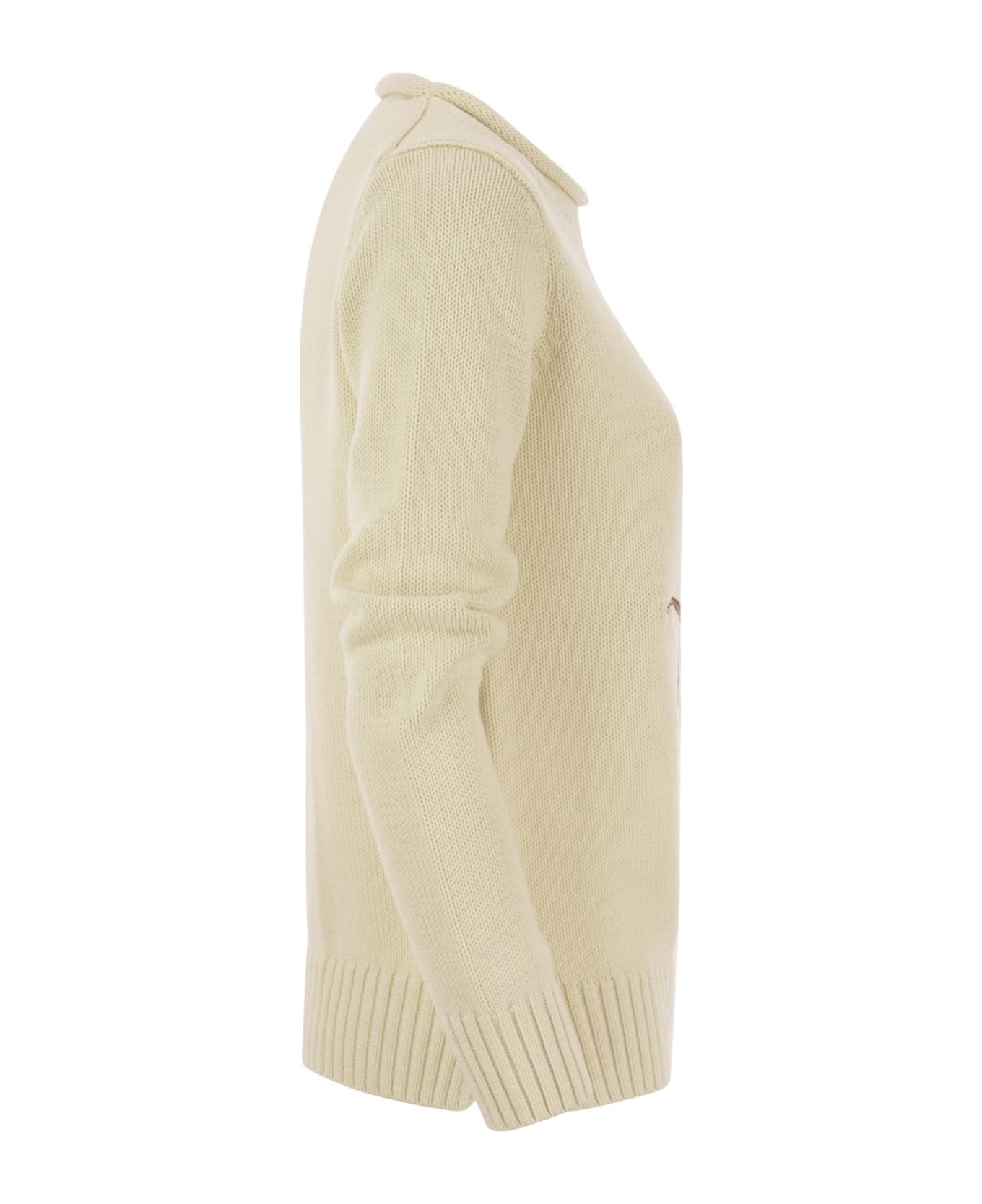 Polo Ralph Lauren Cotton Crew-neck Sweater - panna