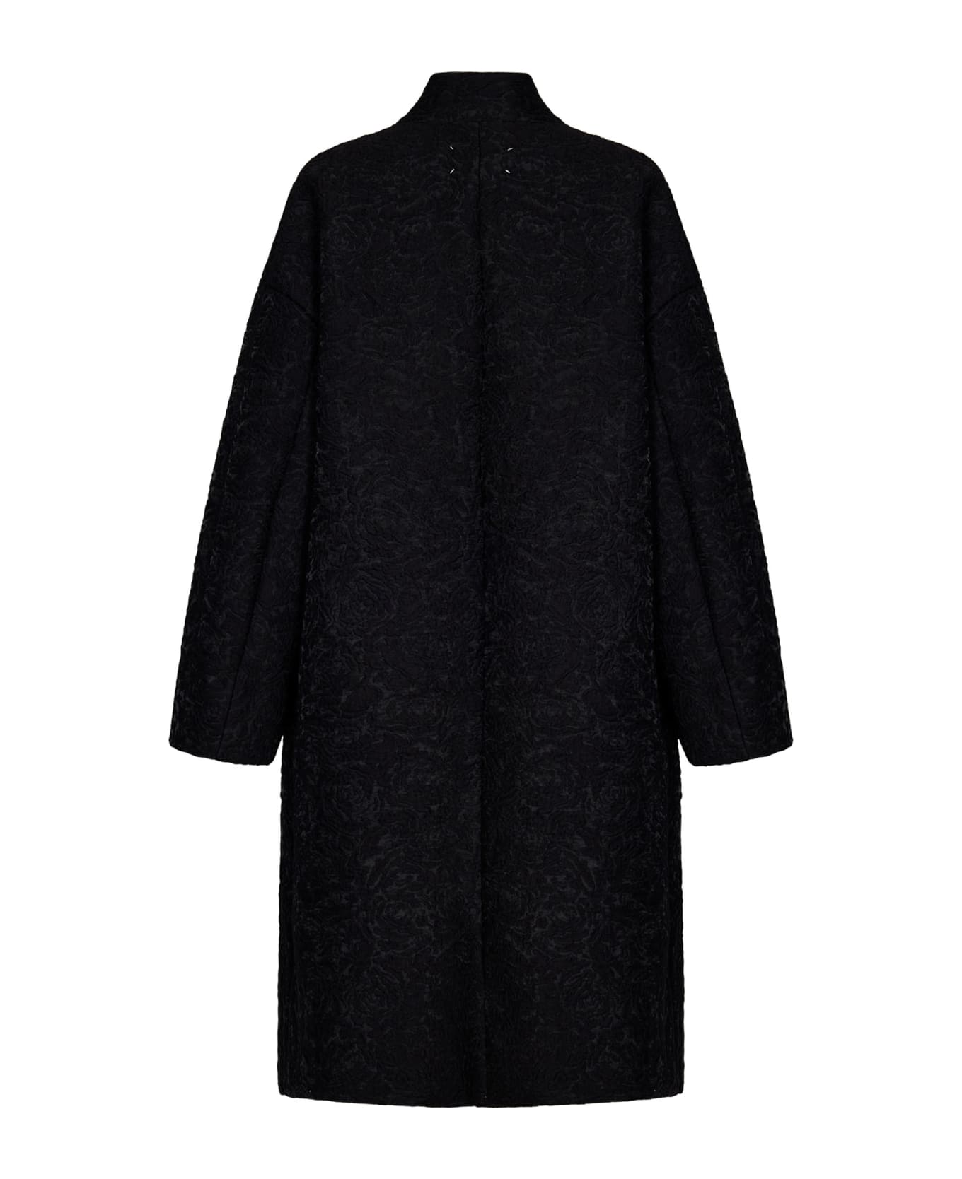 Maison Margiela Floral Oversize Coat - BLACK コート
